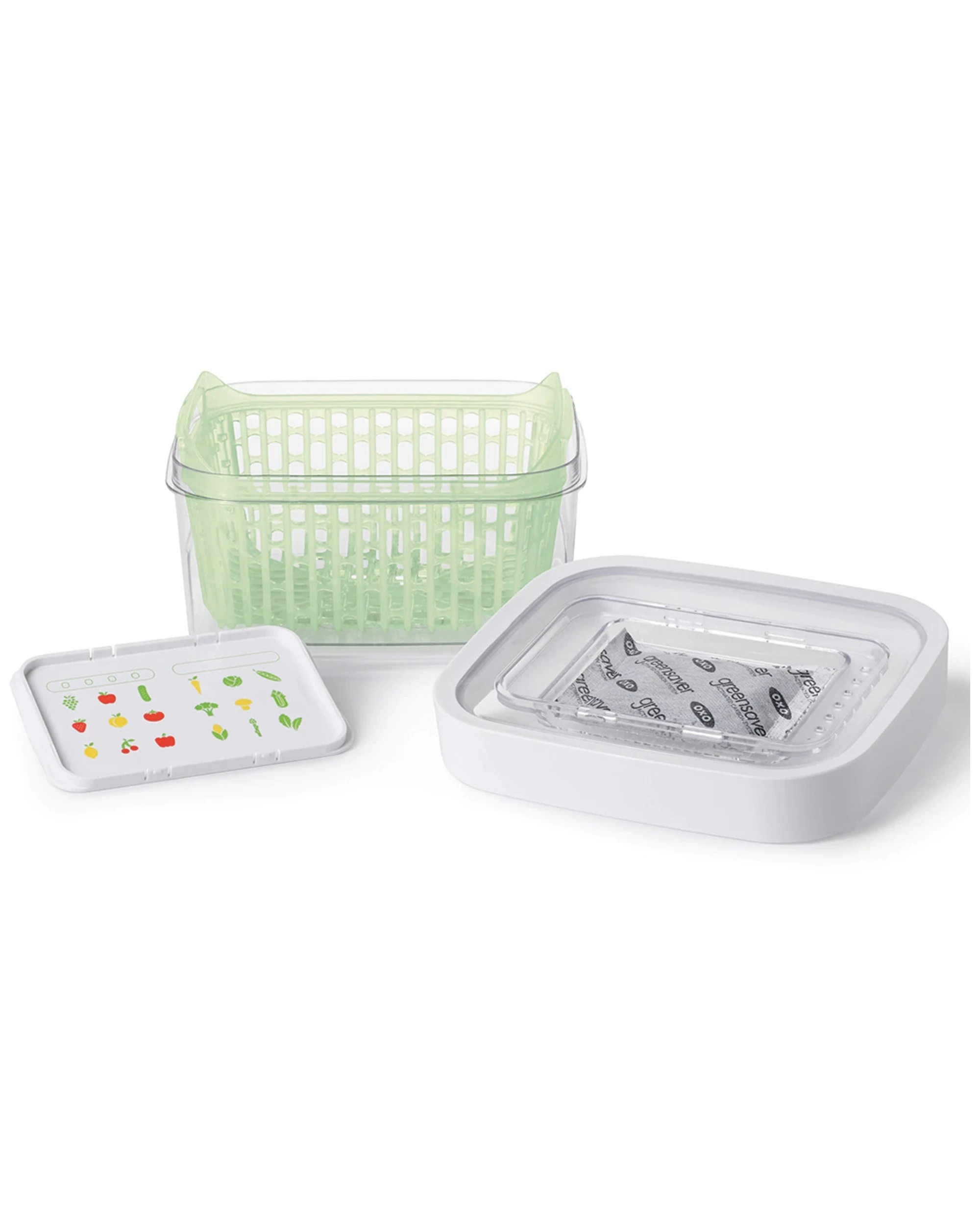 3 Oxo Good Grips Greensaver Produce Keeper 1.5l With Carbon Filter And Vent - Clear, 3 of 3