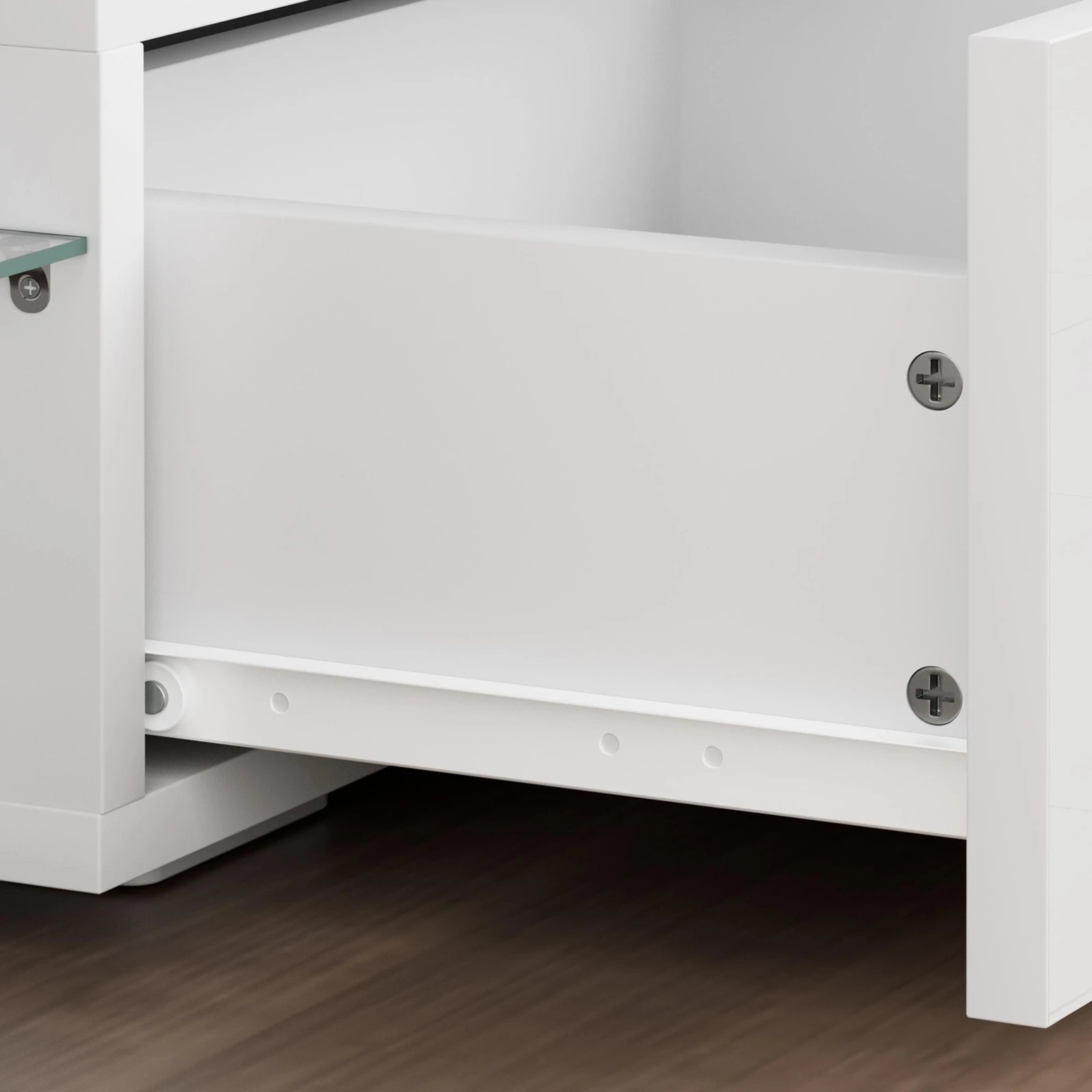 3 Alfordson Entertainment Unit 180cm TV Stand LED Light Storage Gloss - White, 3 of 10