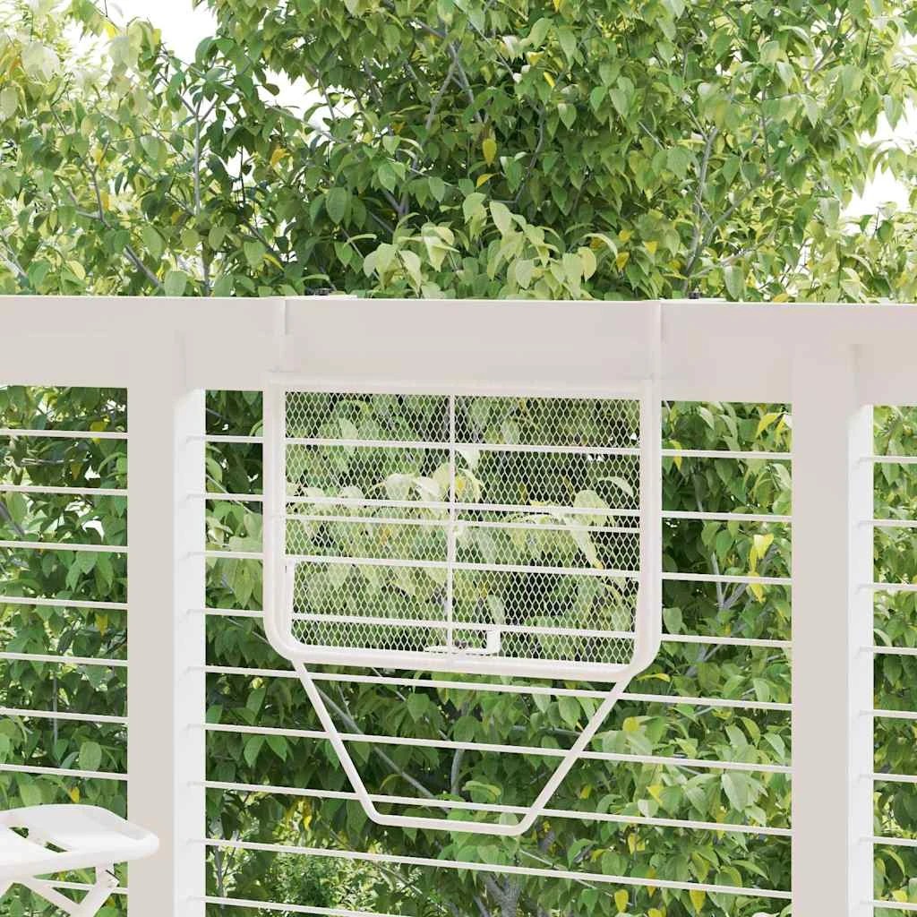 3 vidaXL Balcony table Foldable - White, 3 of 9