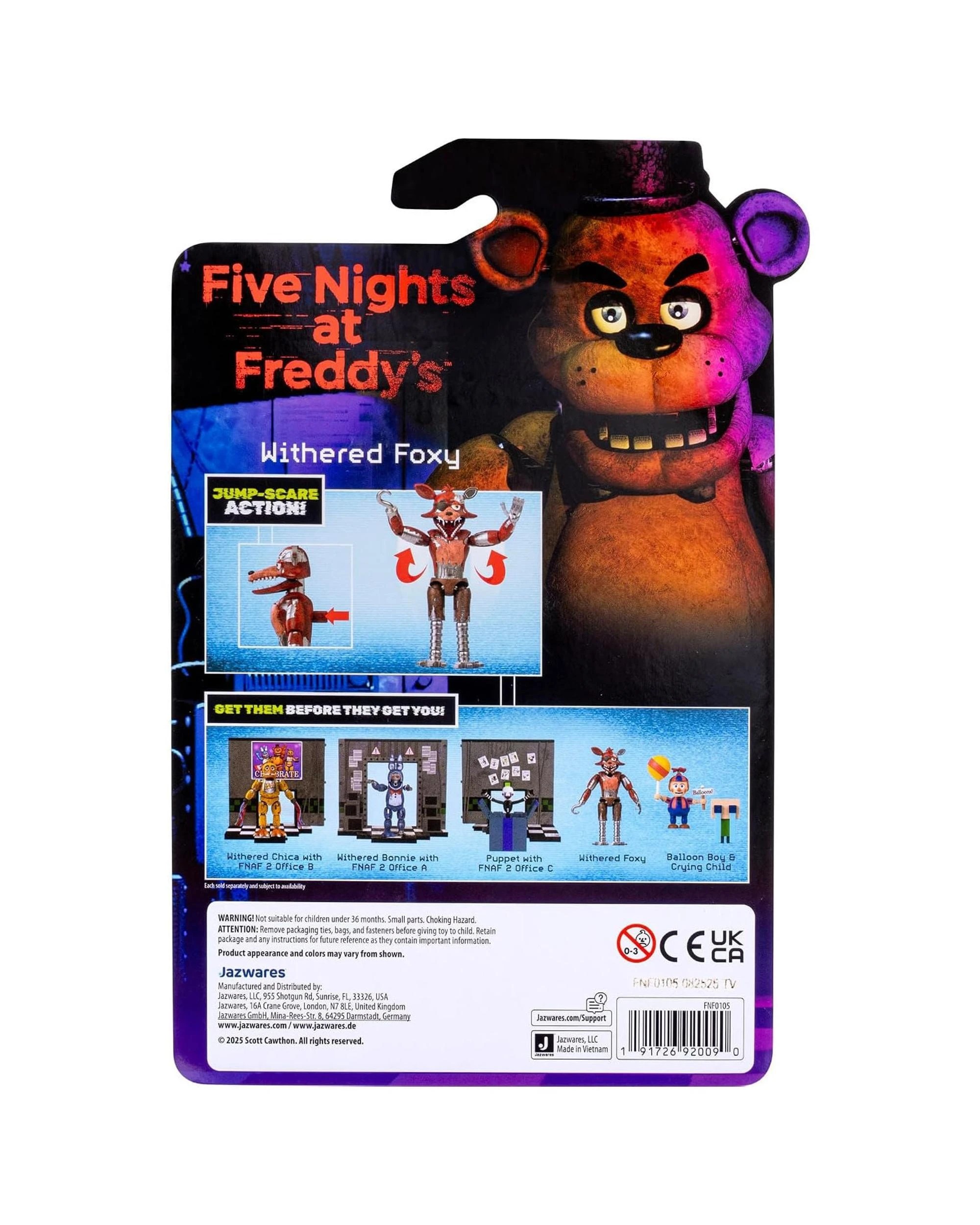 6 Five Nights at Freddy's Withered Foxy 5 inch Figure, 6 of 6