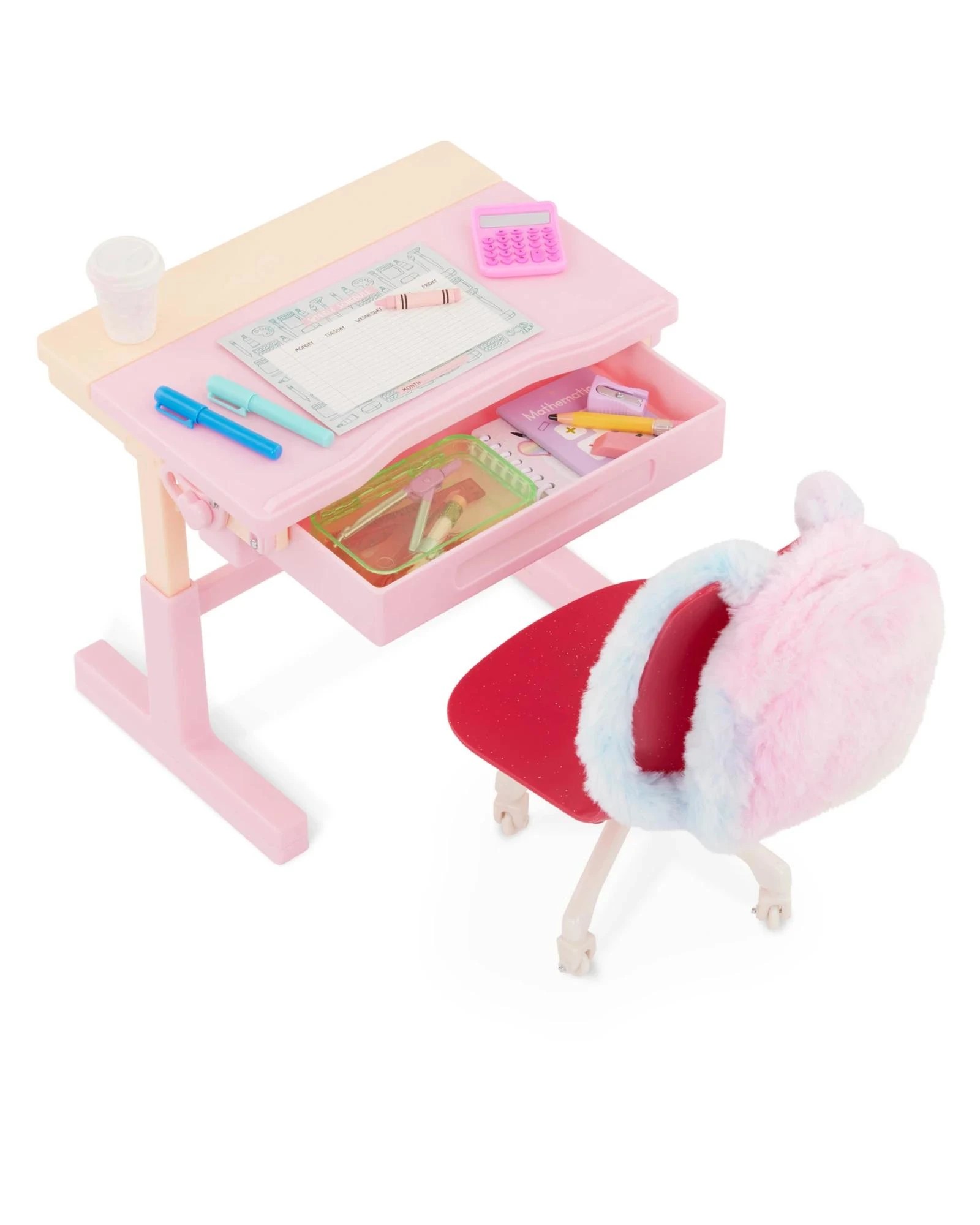 6 Our Generation School Dreams 30 - piece Tilting Desk Set for 18 - inch Dolls - Multi, 6 of 9