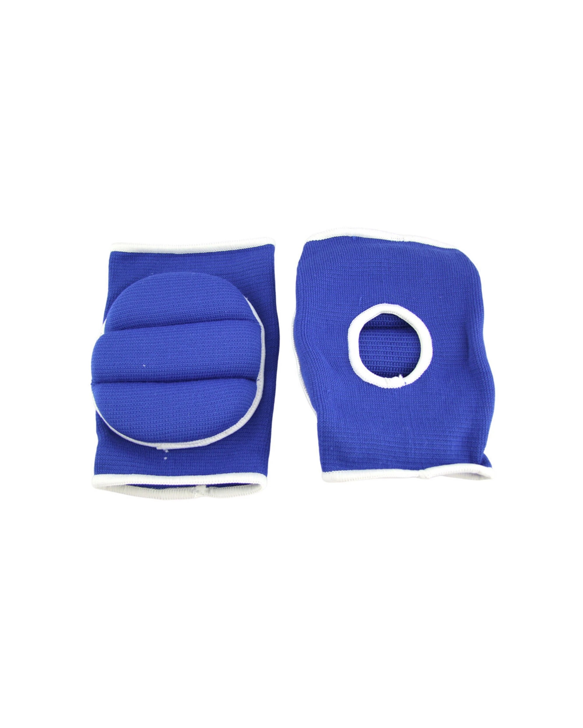 4 Regent 2PK Sports Knee Support Pads Football Gear Protector Pair Junior - Blue, 4 of 4
