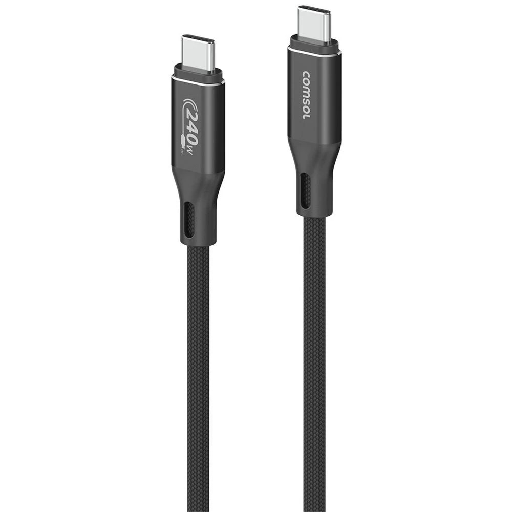 1 Comsol USB-C to USB-C Charge Cable 240W 3m, 1 of 4