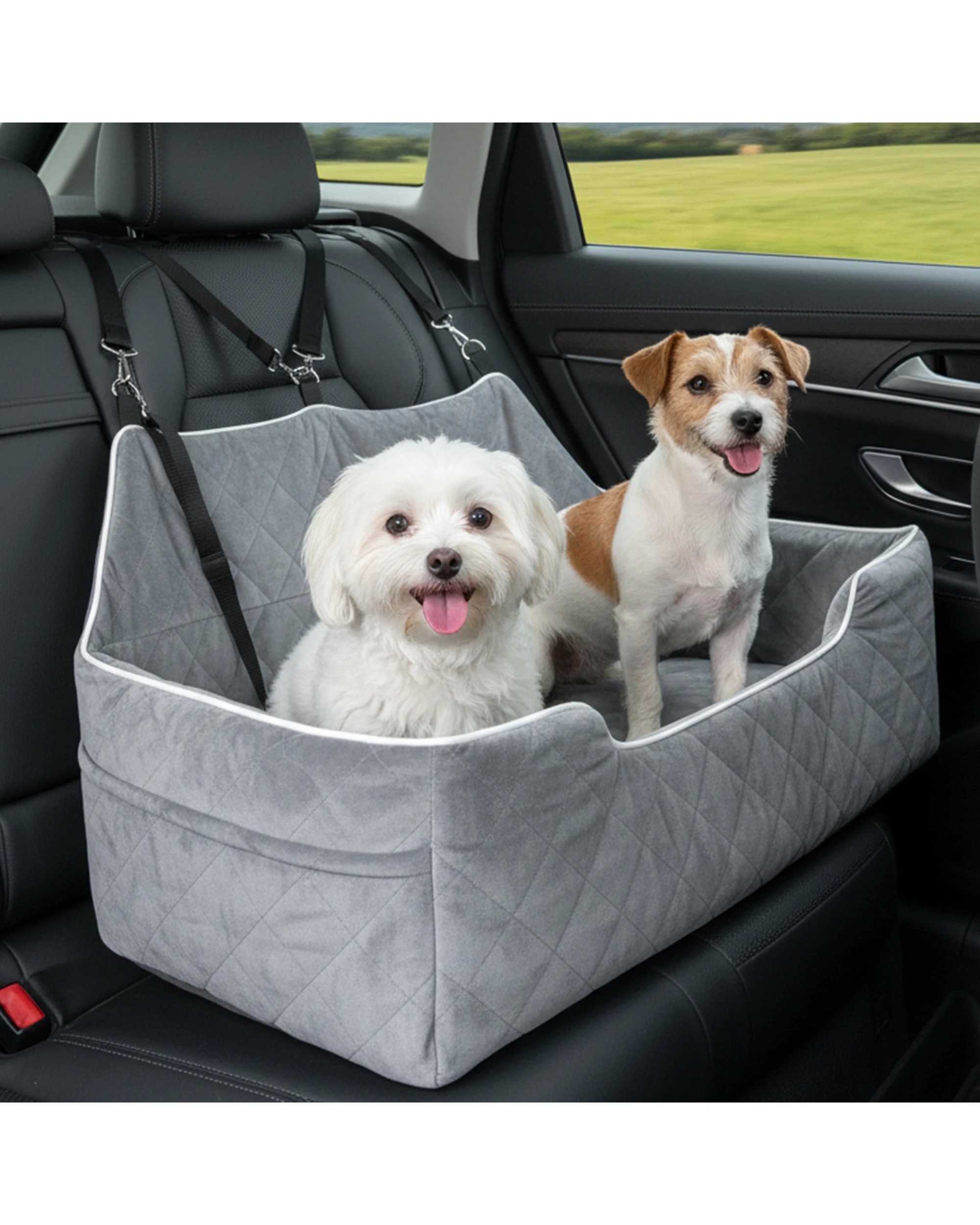 3 Advwin Pet Car Seat for Cat Dog Pet Booster Seat Cover, 3 of 8