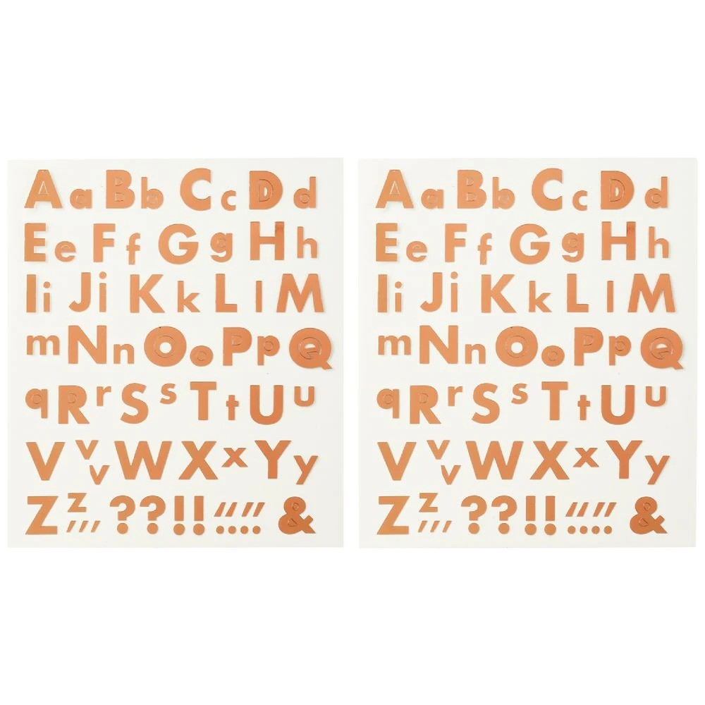 2 Born Foam Alphabet Stickers Bronze, 2 of 2