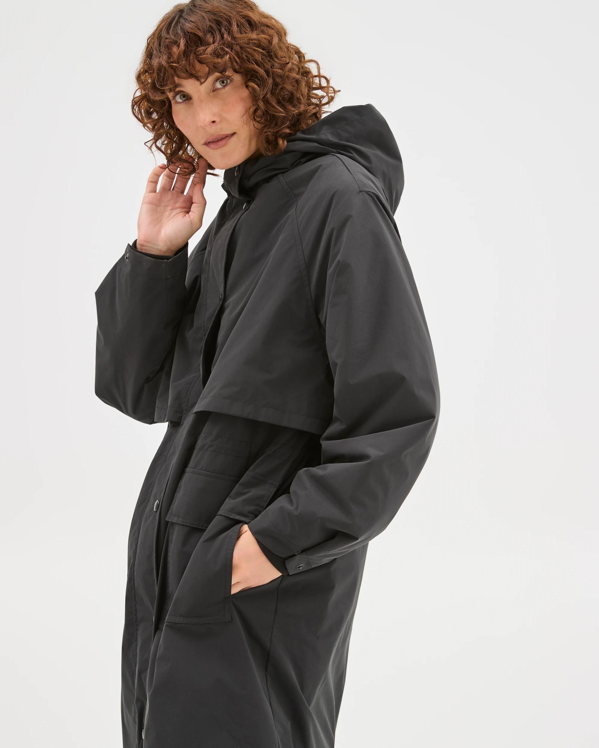 5 Target Active Active Padded Trench Longline Jacket BLACK, 5 of 9