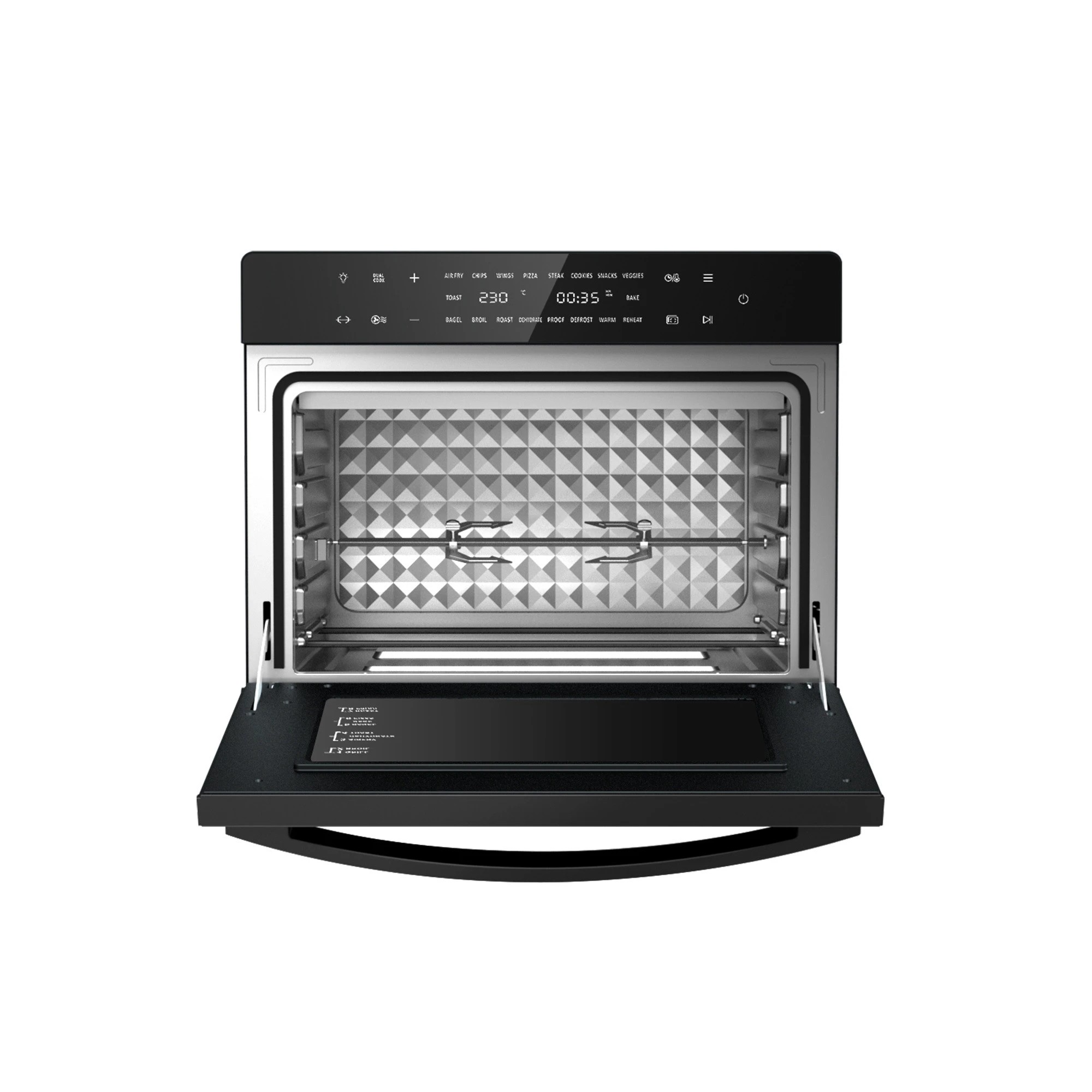 9 Kitchen Couture 45 Litre Multifunctional Air Fryer Oven Big Papa Digital - Black, 9 of 9