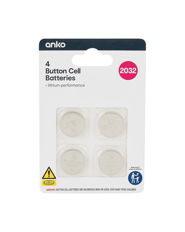 4 Pack Button Cell Batteries - CR