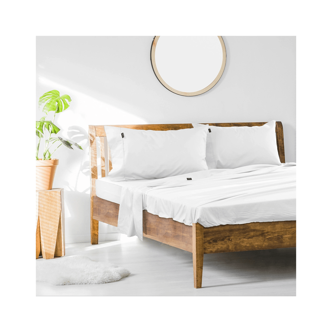 1 ARDOR King Single Bed Fitted Sheet Set 1000TC Cotton Rich Sheets - Bedding
 - King Single Bed, 1 of 3