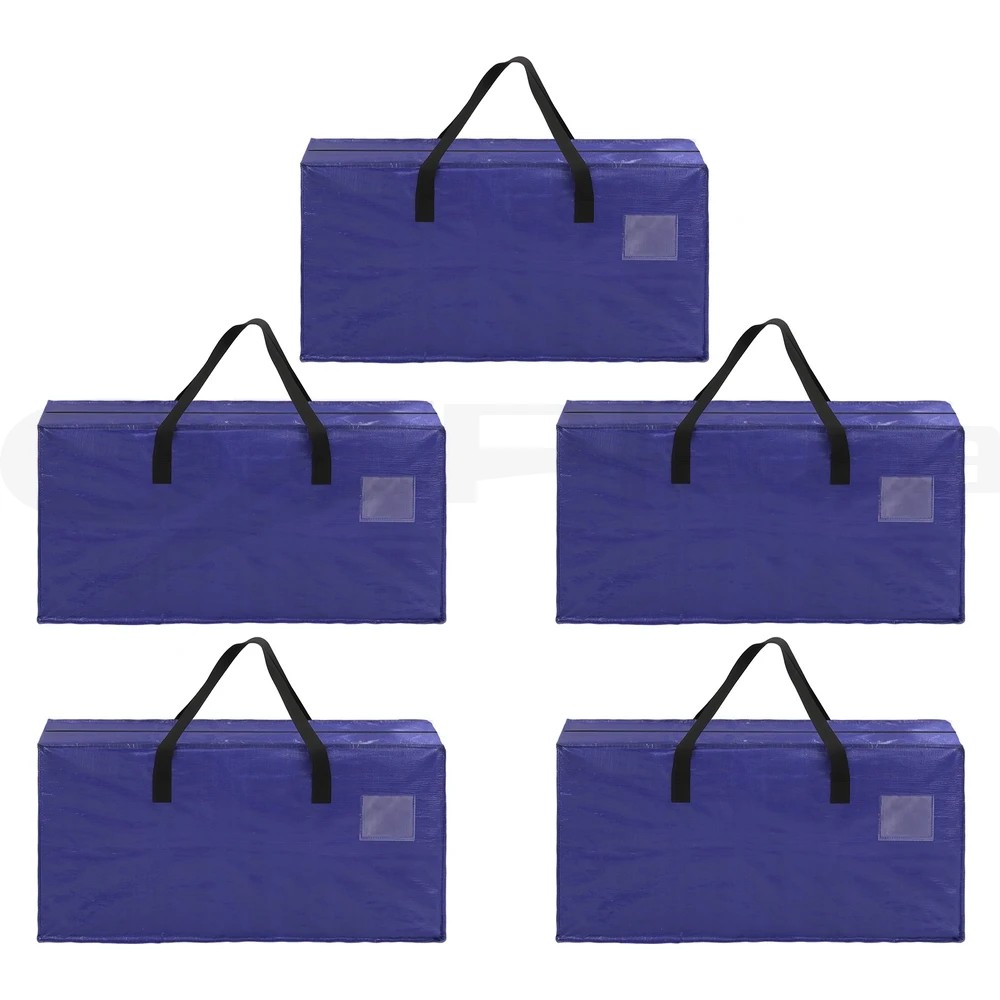 8 Artiss Moving Bags Heavy Duty Waterproof Backpack Straps Large Storage Totes 5 - King Bed - Blue, 8 of 8