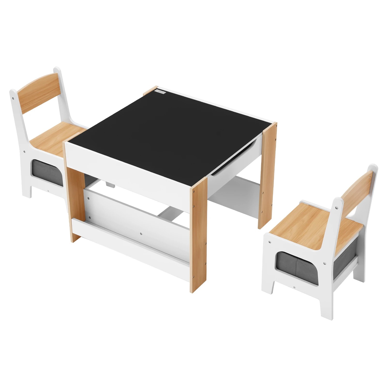 7 Kidbot 4 IN 1 Kids Table and Chairs Set Childrens Activity Centre, 7 of 10