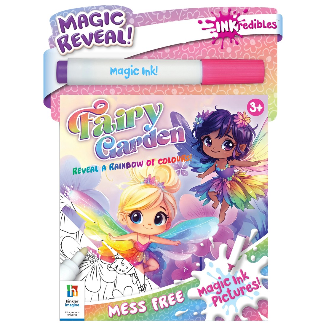 1 INKredibles Magic Reveal Fairy Garden Mess Free Magic Ink Pictures! - Book, 1 of 5