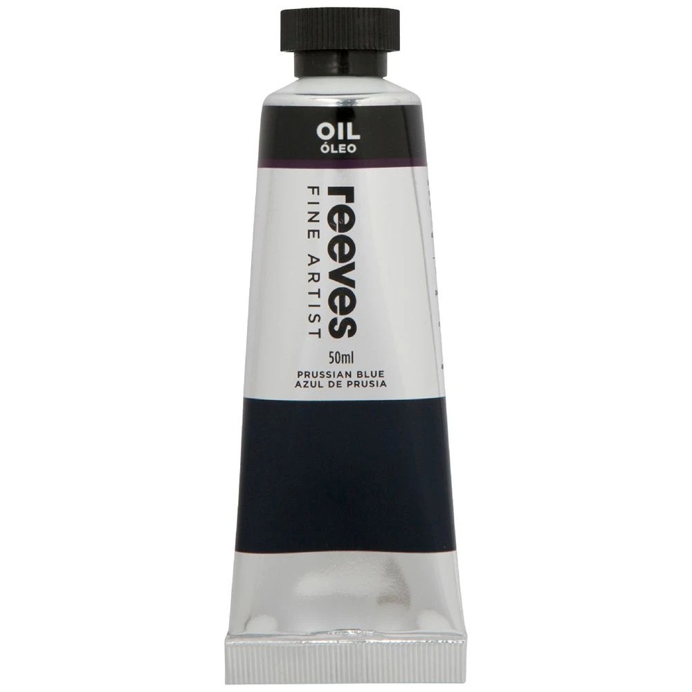 1 Reeves Oil Paint 50mL Prussian Blue, 1 of 1