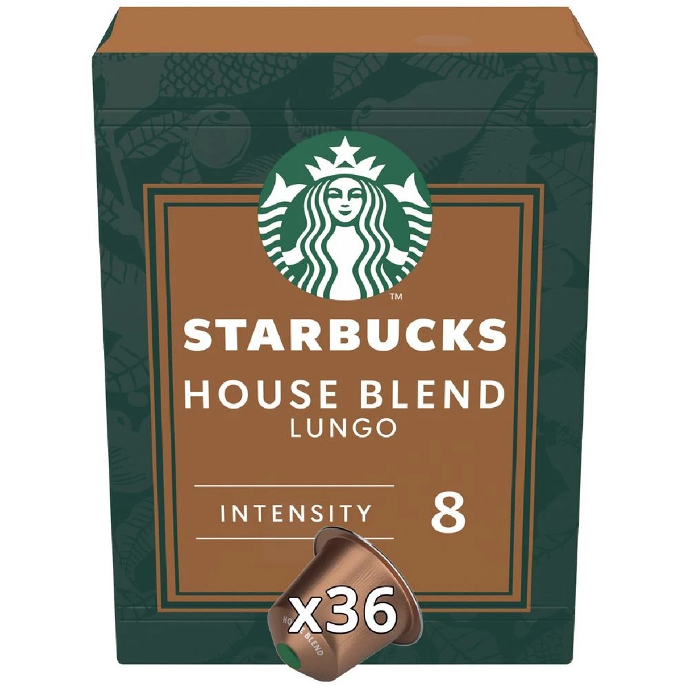 1 Nespresso Starbucks House Blend Coffee Capsules 36 Pack, 1 of 4