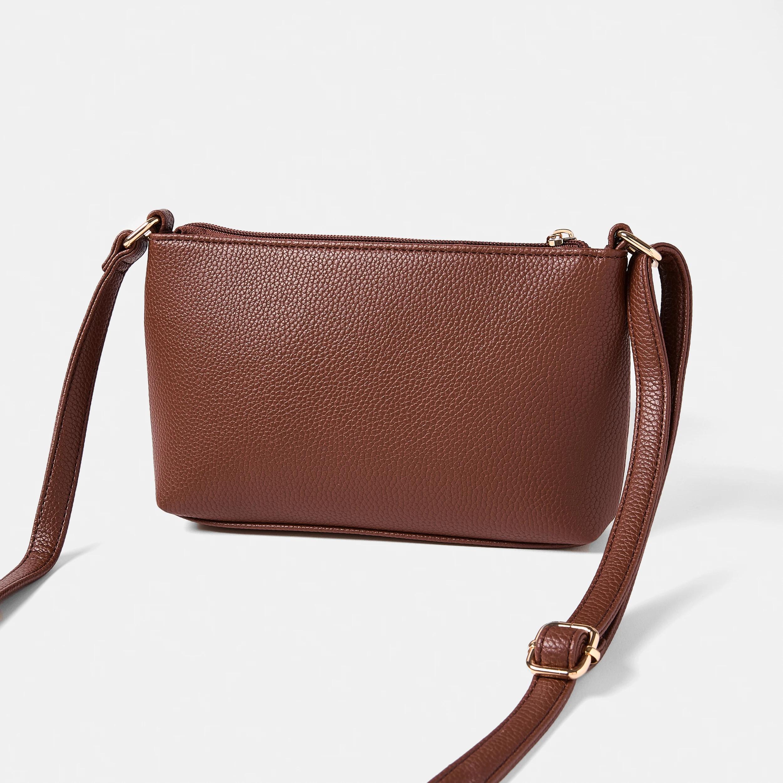 3 Envelope Pocket Crossbody Bag CINNAMON TAN, 3 of 5