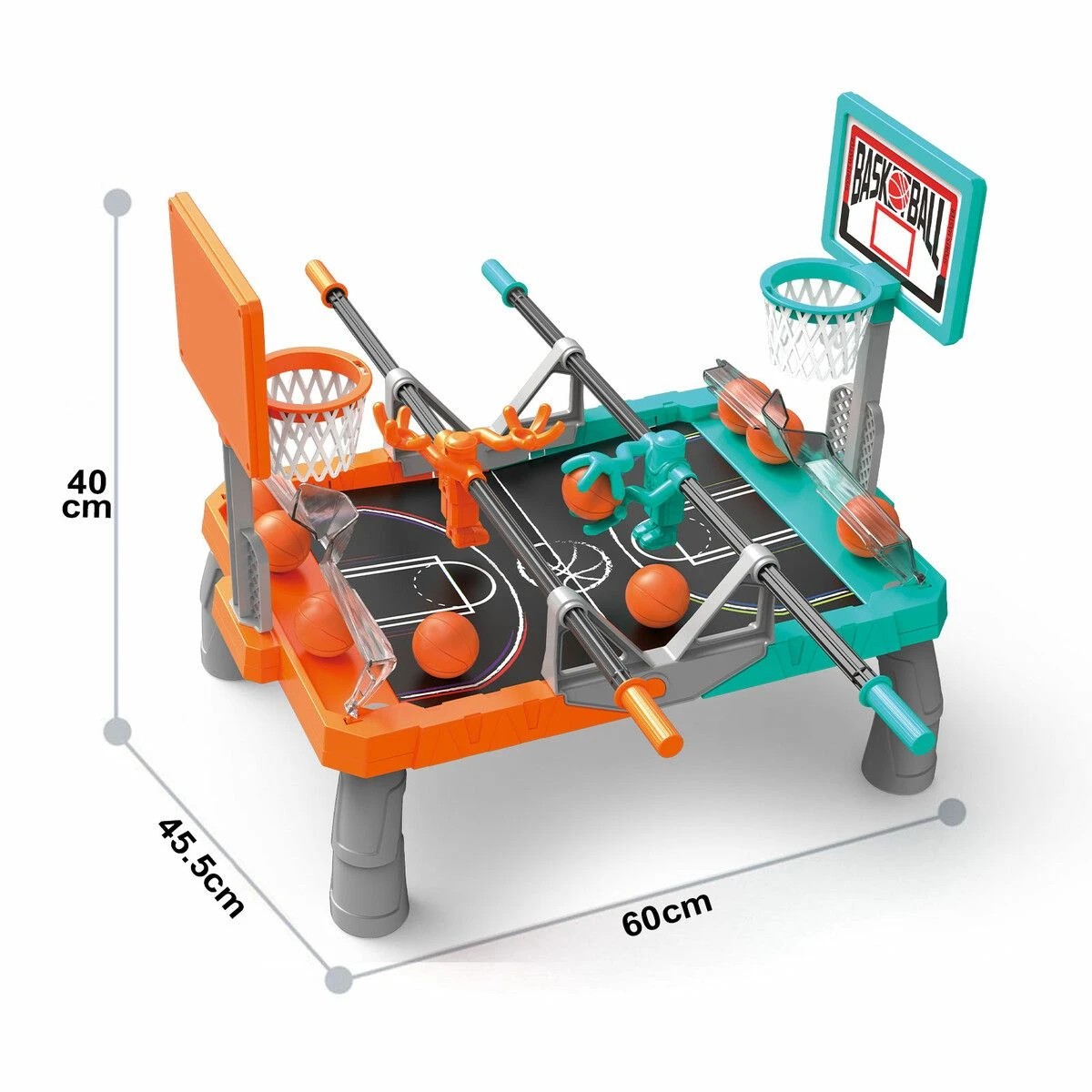 2 AUSWAY Foosketball Board Games Foosball Basketball Table Game, 2 of 3