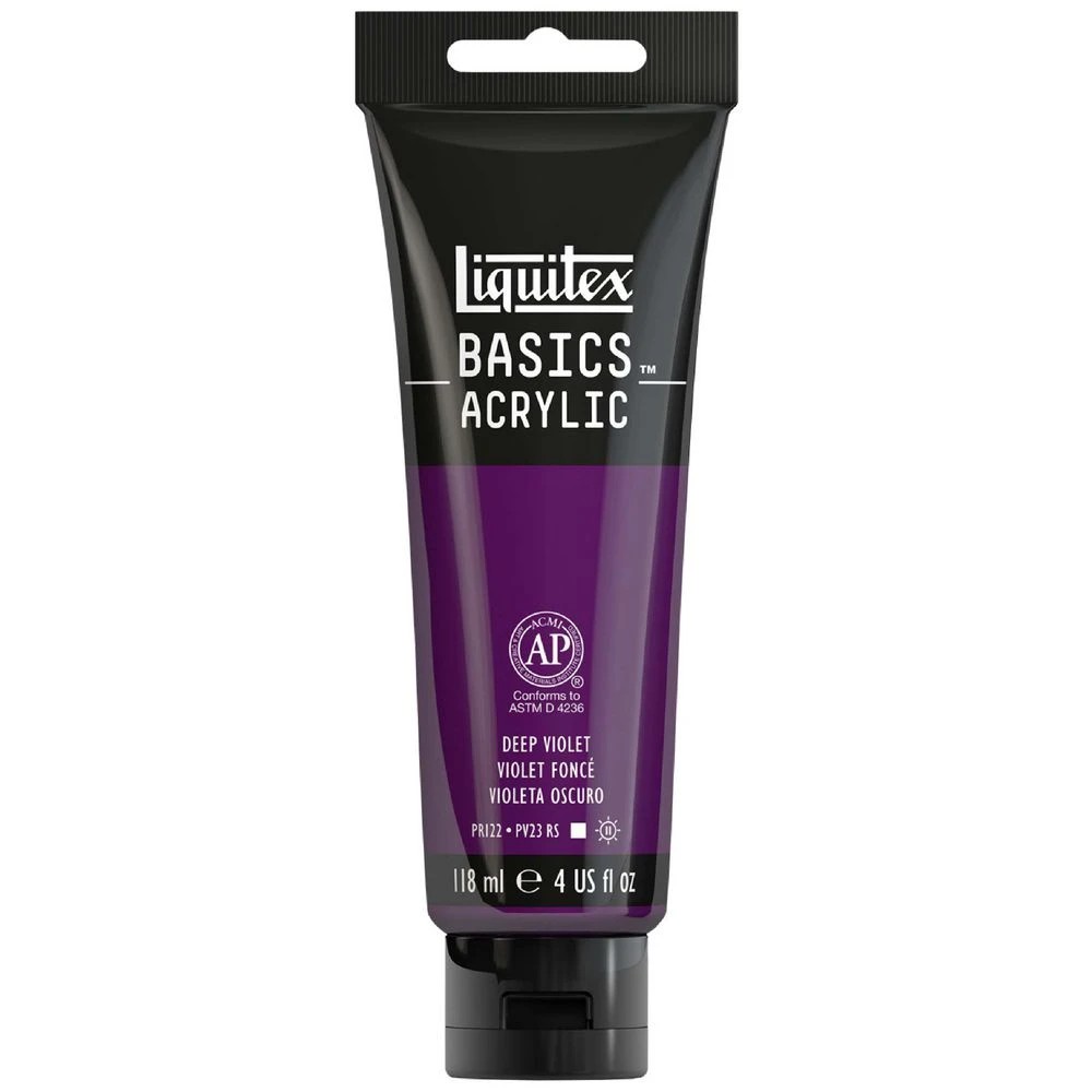 1 Liquitex Basics 118mL Paint Deep Violet, 1 of 5