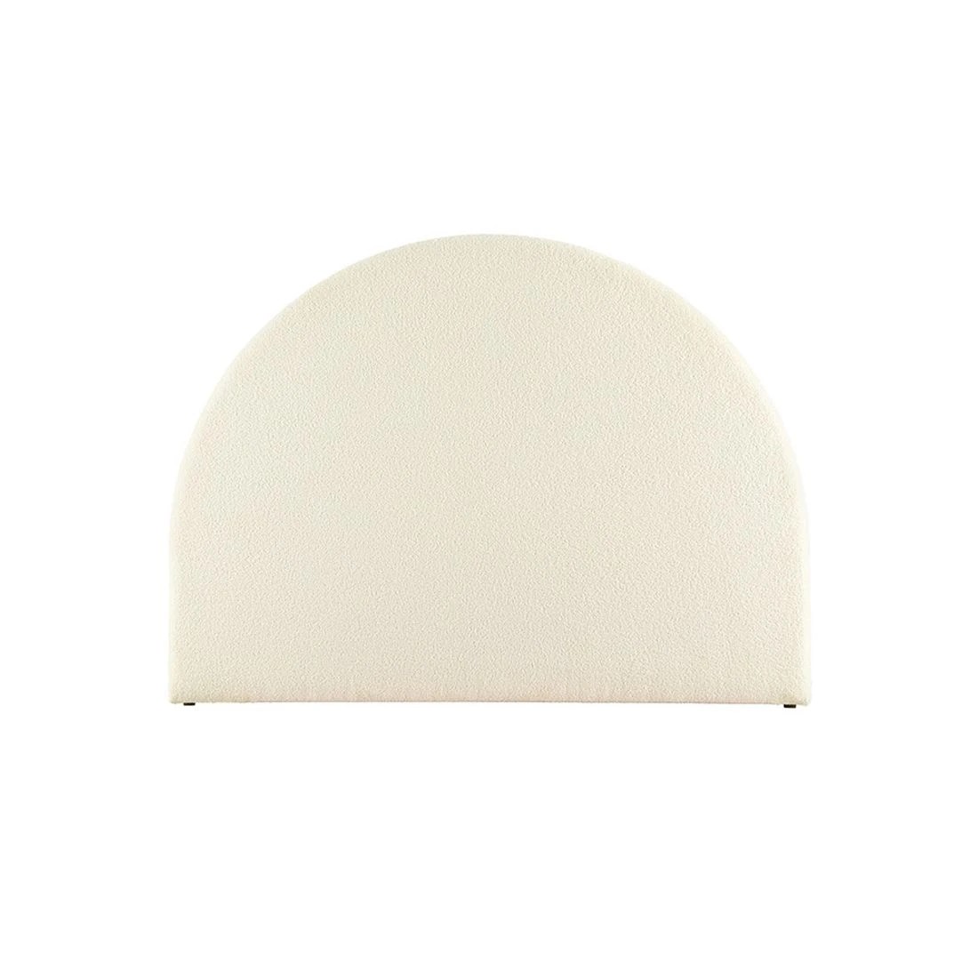 4 Artiss Bed Head Headboard Bed Frame Queen Boucle - White, 4 of 7