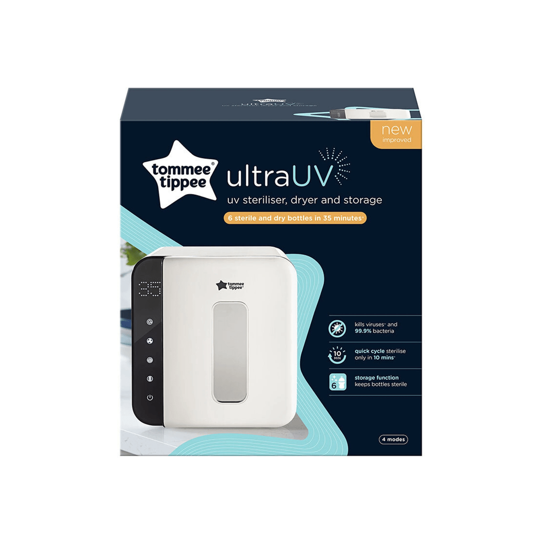 3 Tommee Tippee Ultra Uv Steriliser Dryer And Storage
 - White, 3 of 3