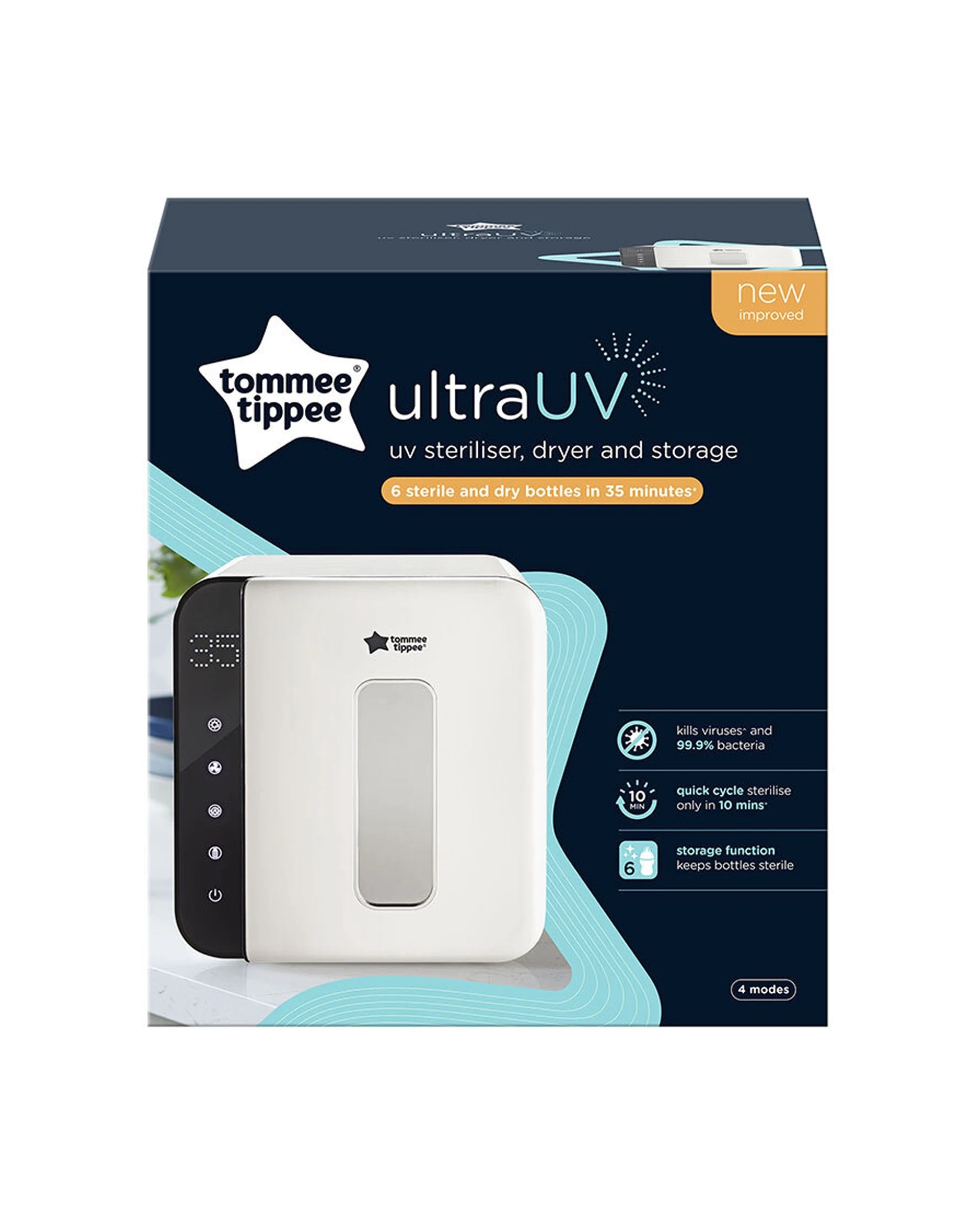 3 Tommee Tippee Ultra Uv Steriliser Dryer And Storage
 - White, 3 of 3