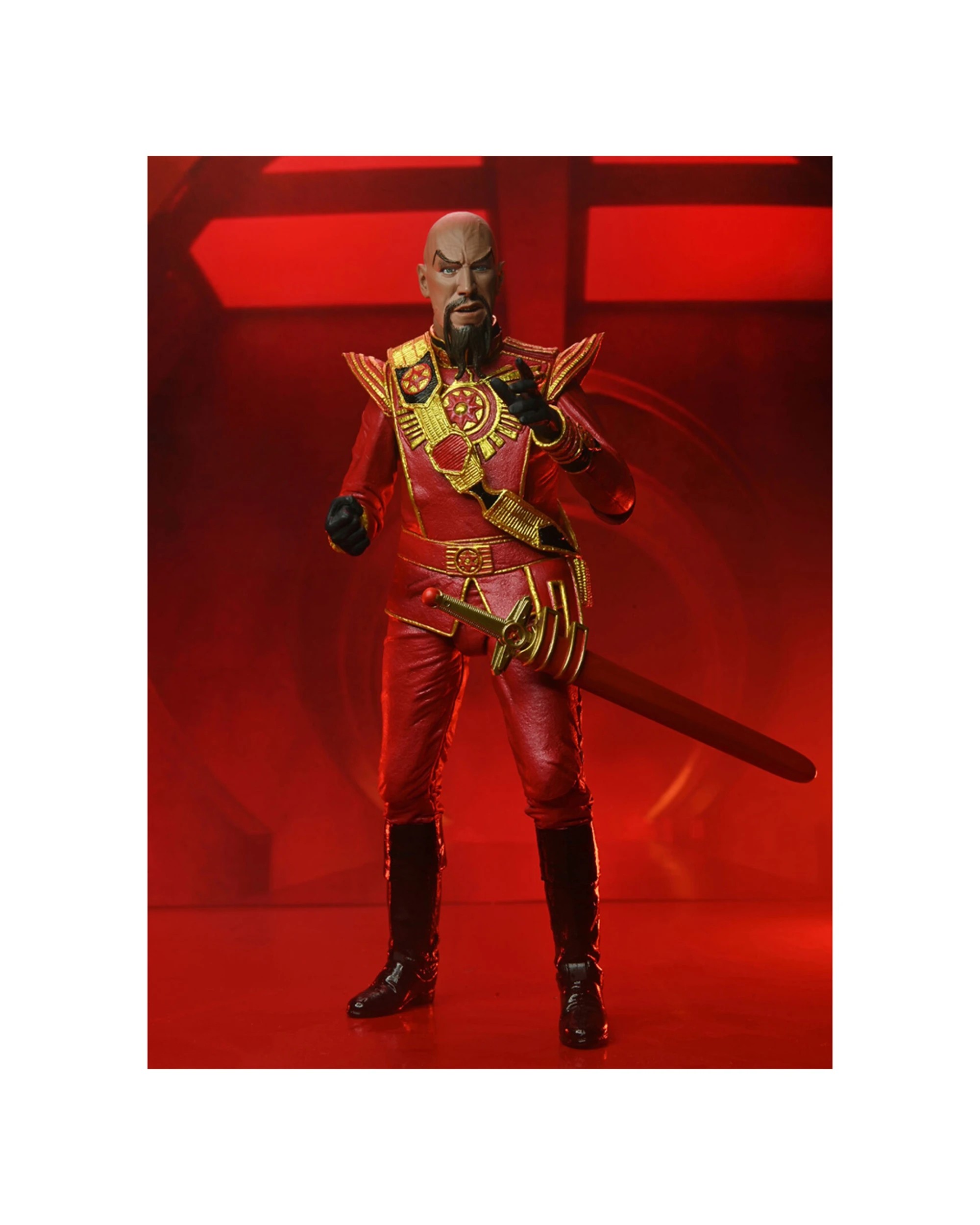 2 NECA Flash Gordon King 1980 Ultimate Ming Action Figure Toy 7in - Red, 2 of 4