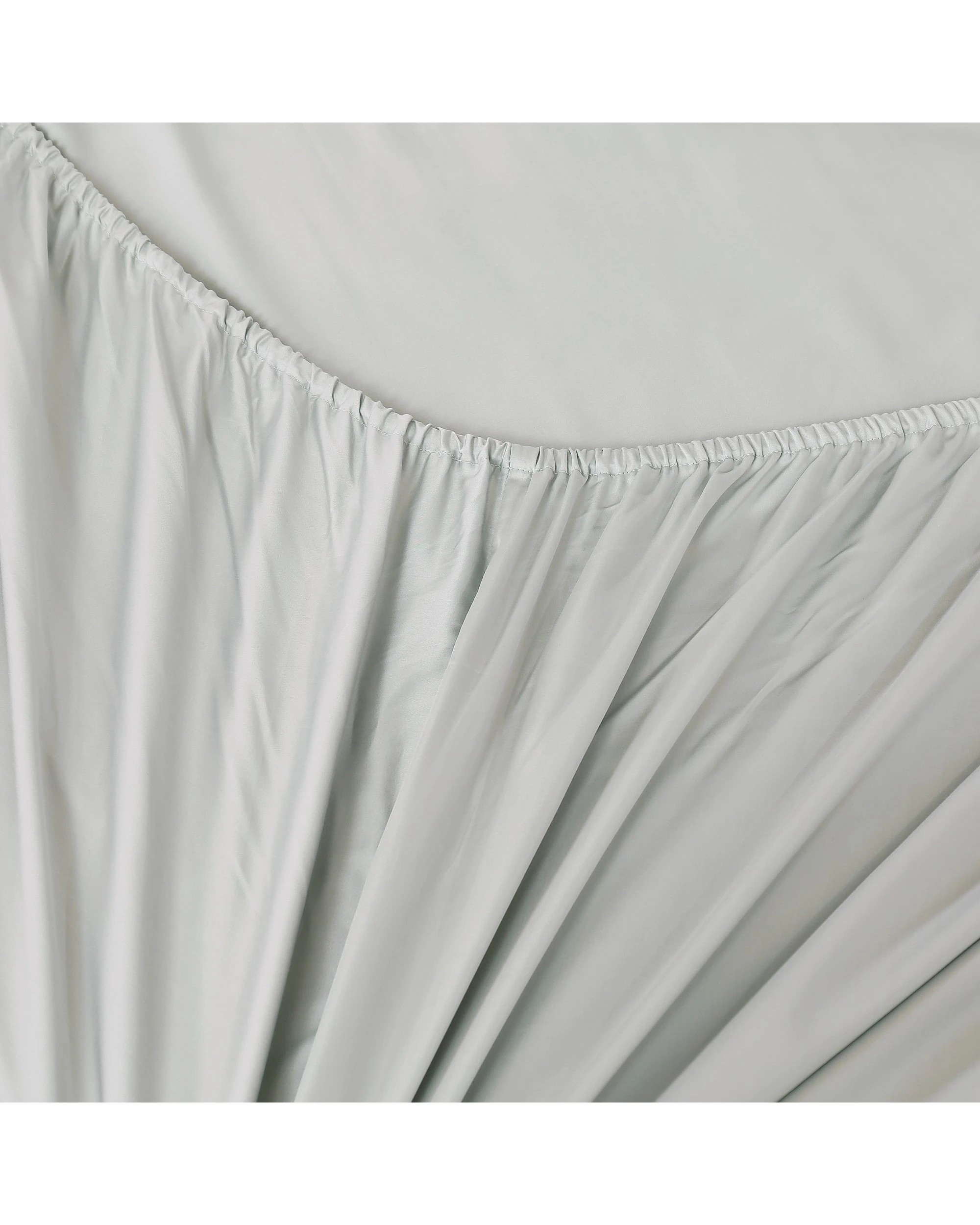 6 Natural Home 400TC 100% Bamboo Sateen Sheet Set - Single Bed - Dove Grey, 6 of 6