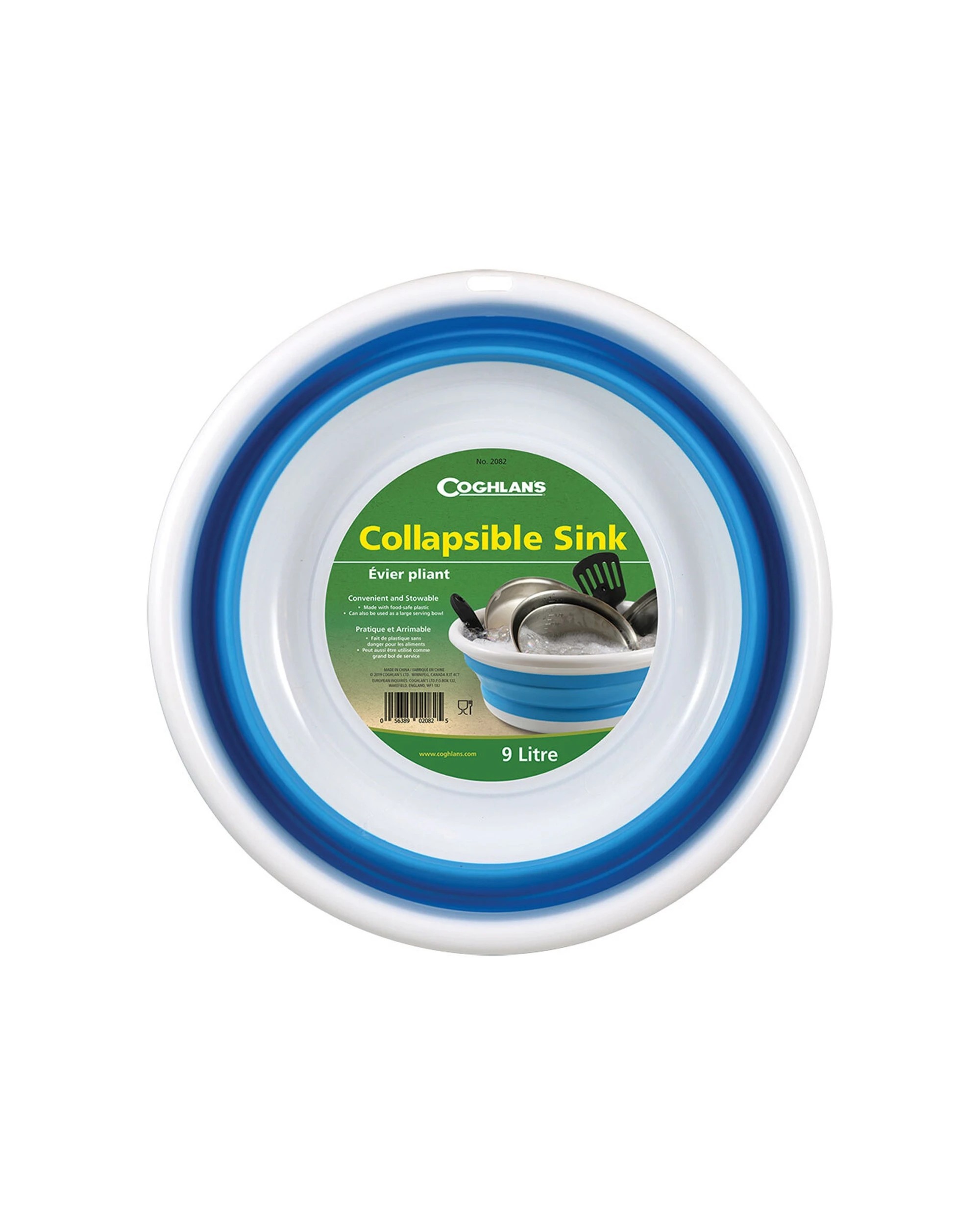 2 Coghlans 9L Collapsible Sink Food Safe TPR And PP Camping RV Basin Portable - Multi, 2 of 6