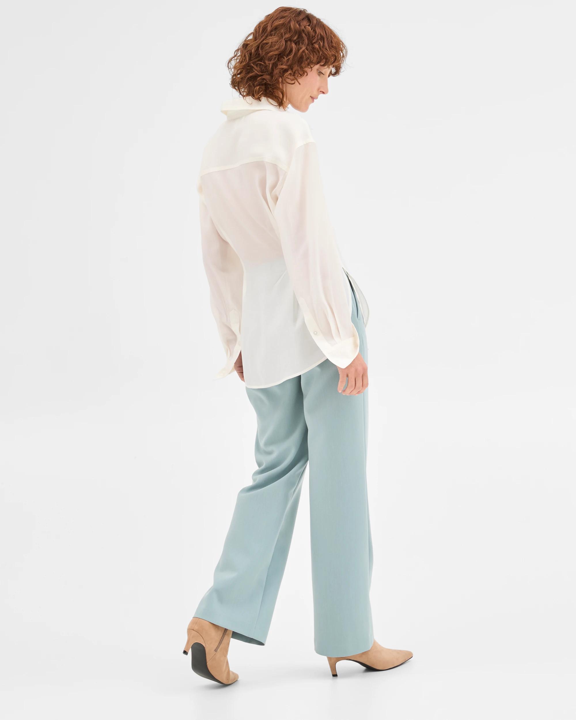 7 Preview Wrap Detail Shirt CLOUD DANCER, 7 of 10