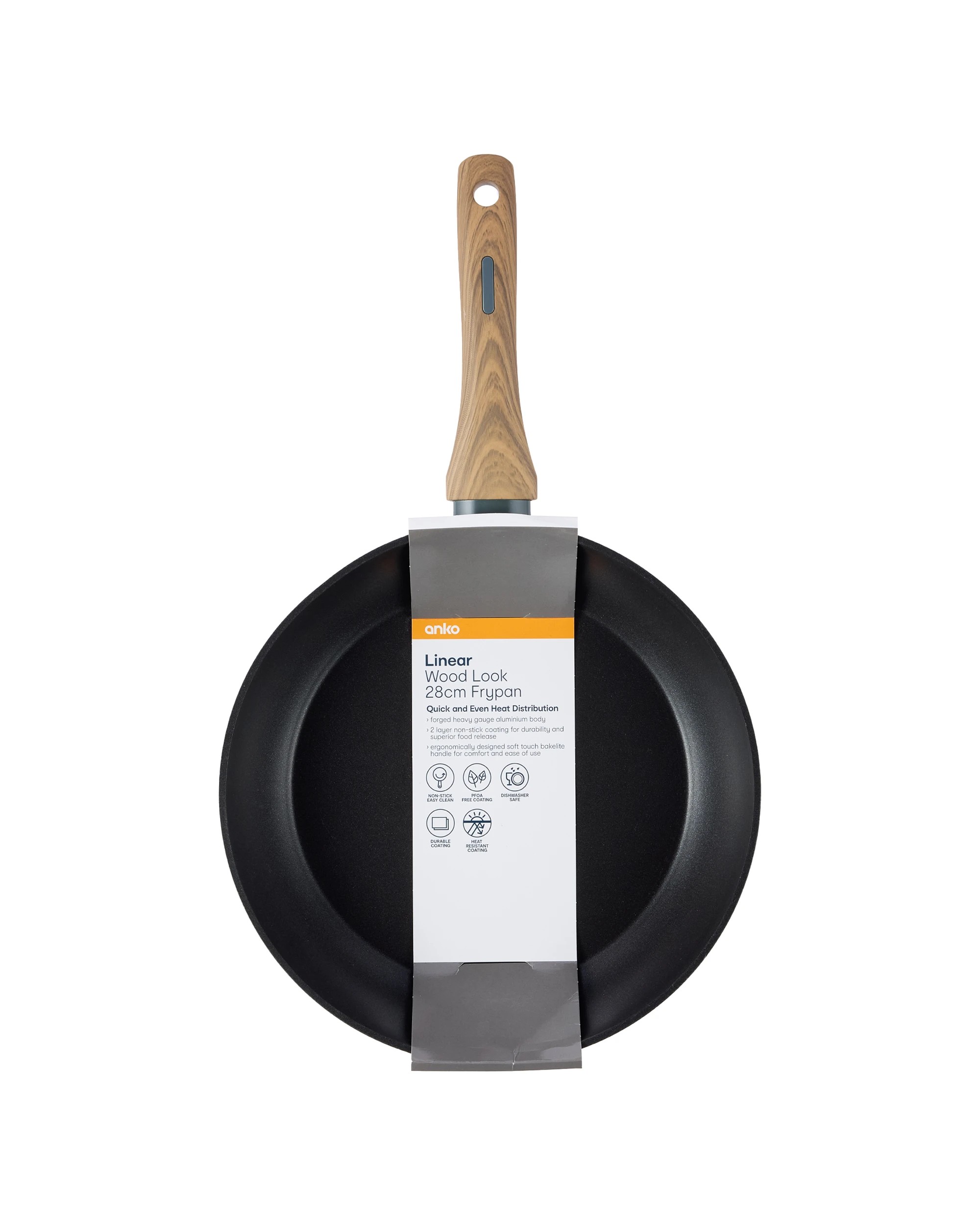 7 28cm Linear Frypan - Wood Look, 7 of 7