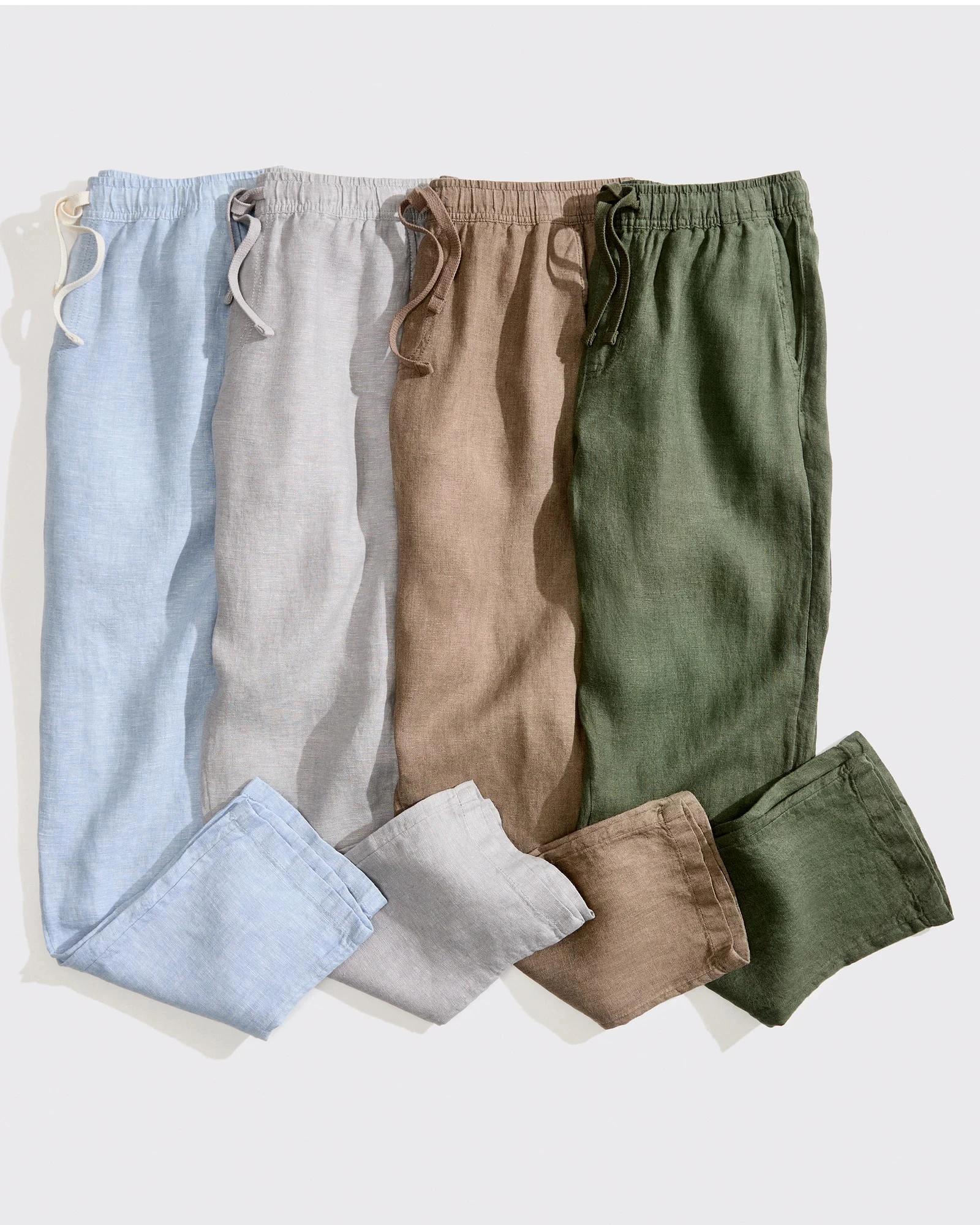 6 Target European Linen Pants GREEN, 6 of 6