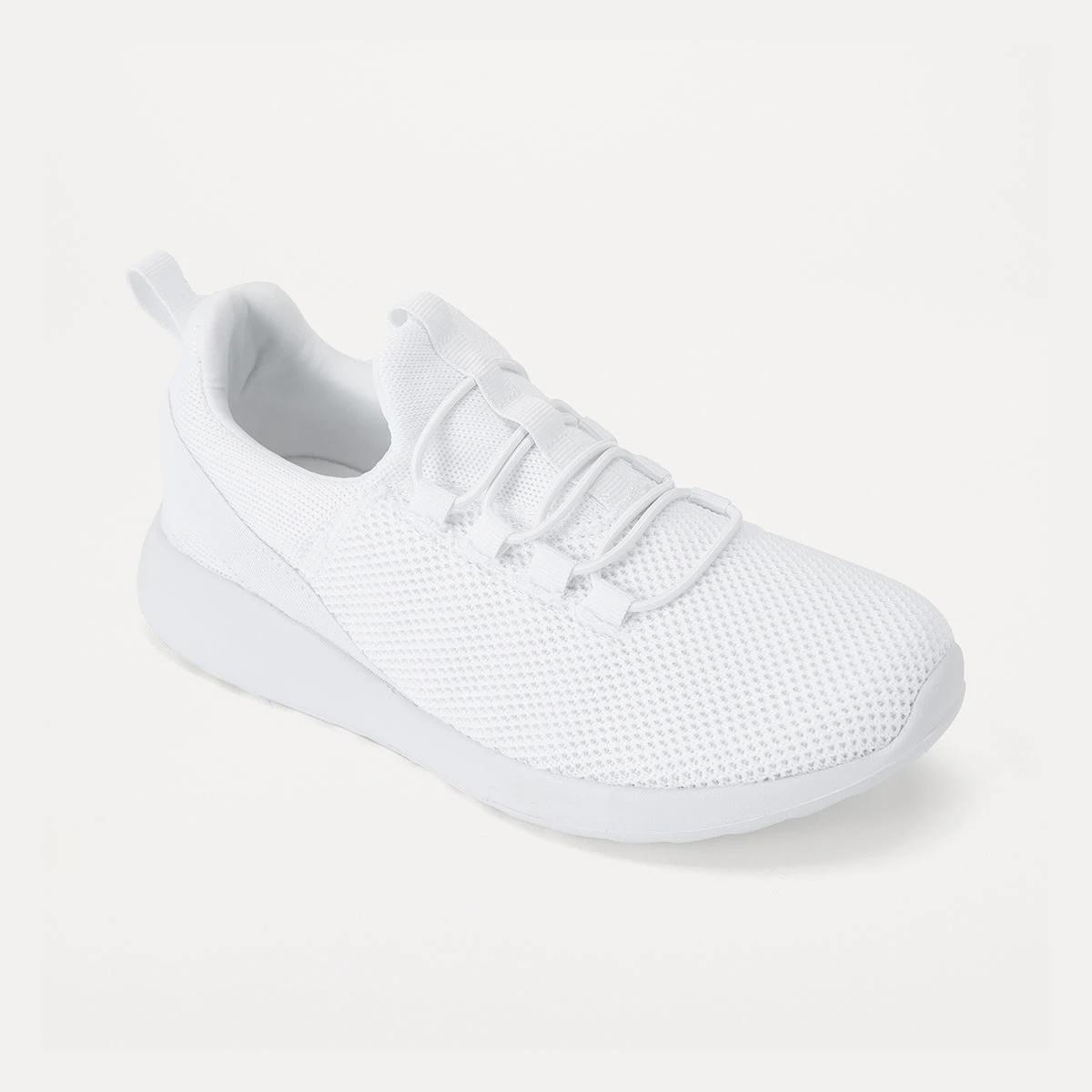 1 Comfort Sneakers with Elastic Laces WHITE, 1 of 5