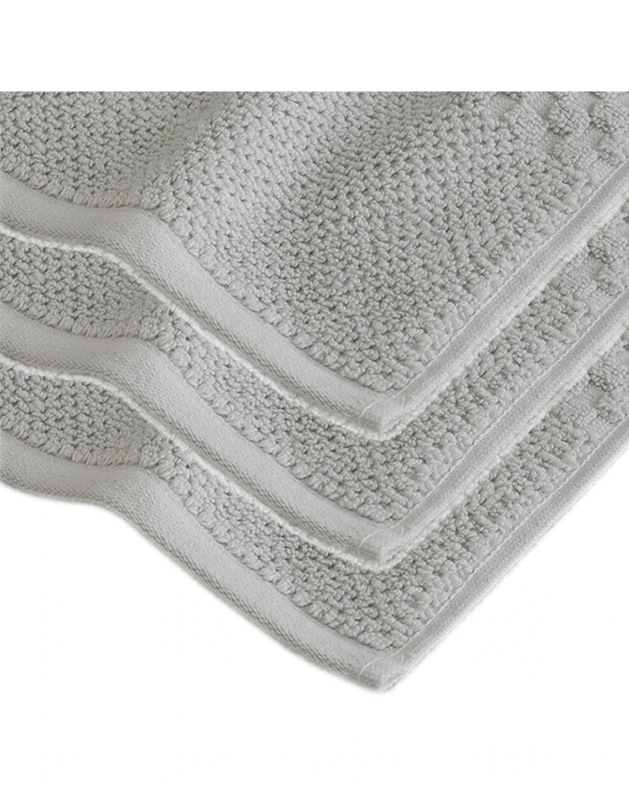 1 Algodon 3PK 100% Cotton Bathroom Hand Towel 40x70cm - Grey, 1 of 3