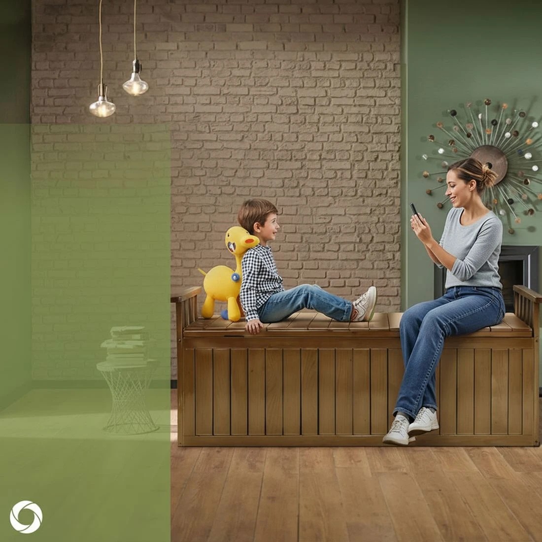 6 Gardeon XL Outdoor Storage Bench Fir Wood Seat Weather Resistant Lift Top Garden Toy Cushion Chest Durable - Brown, 6 of 8