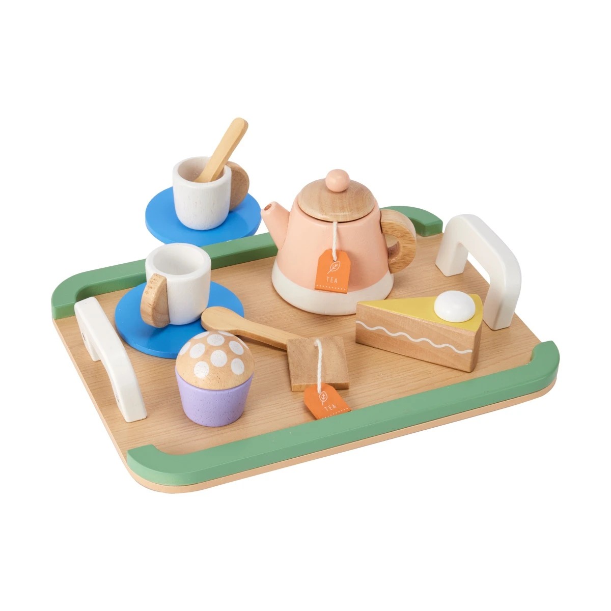 1 13 Piece Wooden Tea Playset, 1 of 7