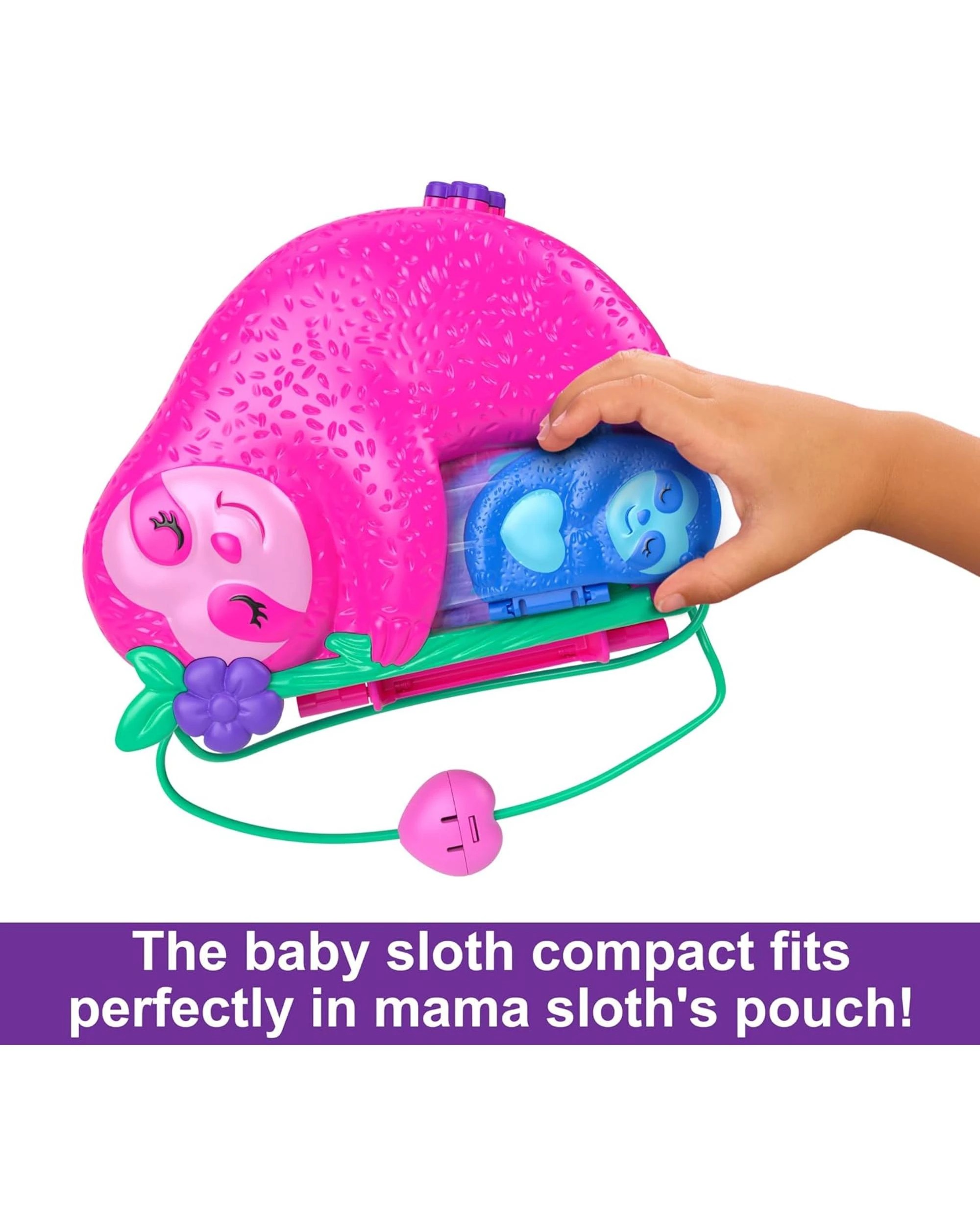 7 Polly Pocket 35th Anniversary 2-in-1 Sloth Family Compact Playset, 7 of 7