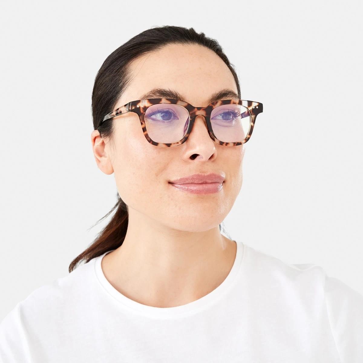 5 Square Blue Light Glasses Tort, 5 of 6