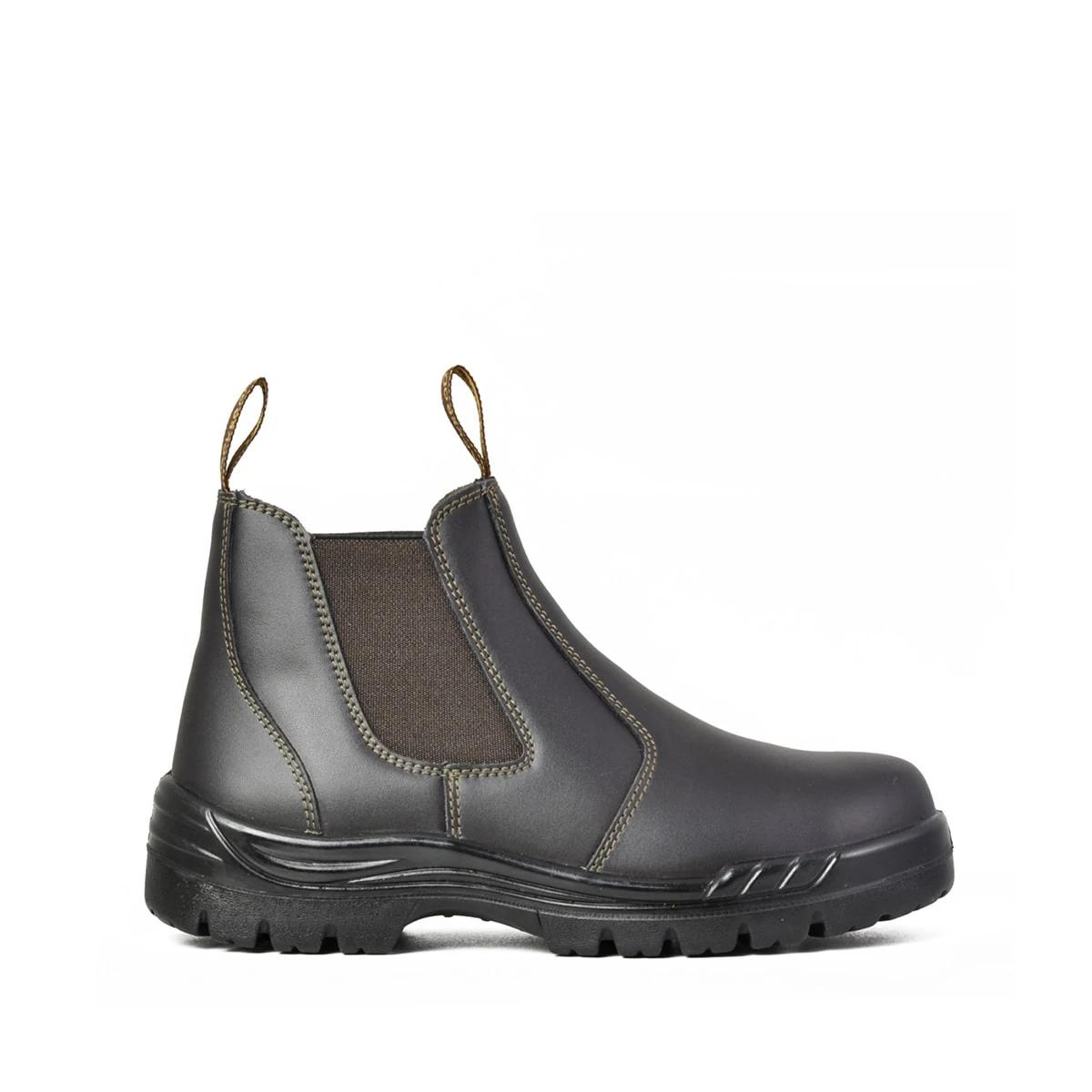 2 Slip On Work Boots CLARET BROWN, 2 of 6