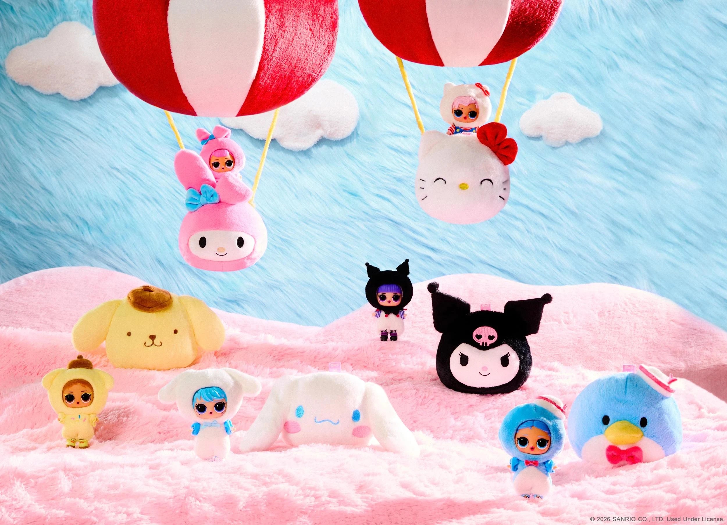 9 L.O.L. Surprise! L.O.L. Surprise Loves Hello Kitty Reversible Plush - Assorted - Multi, 9 of 9