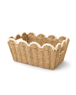 Rectangle Tapered Paper Rope Basket - Natural