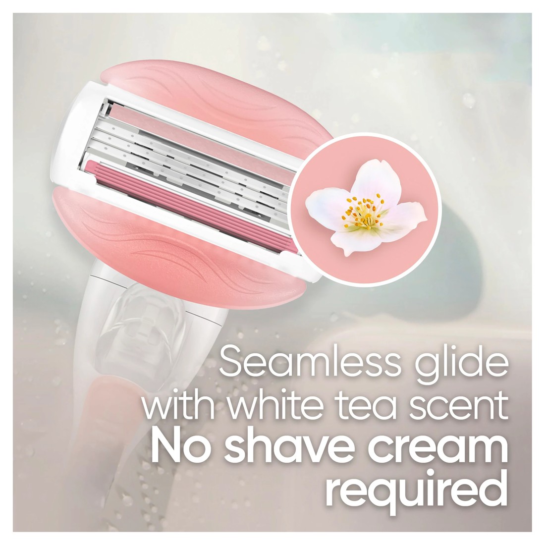 7 4 Pack Gillette Venus ComfortGlide Razor Blade Cartridges - White Tea Scent, 7 of 8