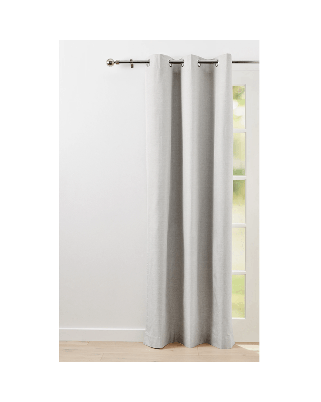 Monaco Eyelet Block Out Curtain - Taupe - 120cm x 2