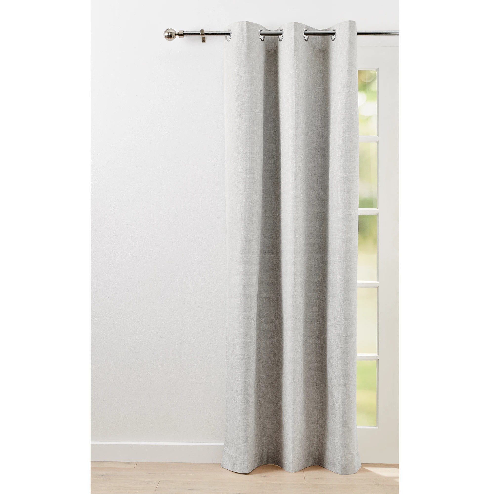 1 Monaco Eyelet Block Out Curtain - Taupe - 120cm x 213cm, 1 of 5