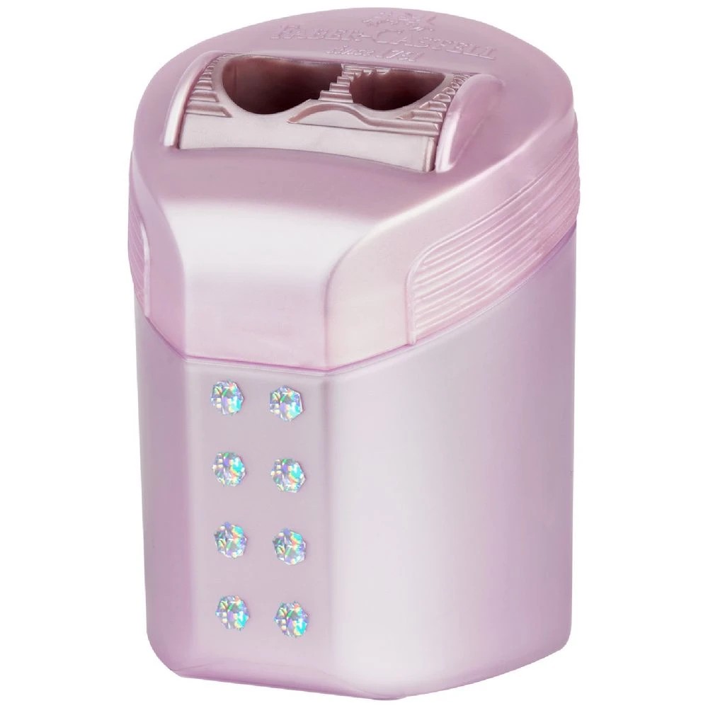 2 Faber-Castell 2 Hole Sharpener with RollOn Box Sparkle, 2 of 8