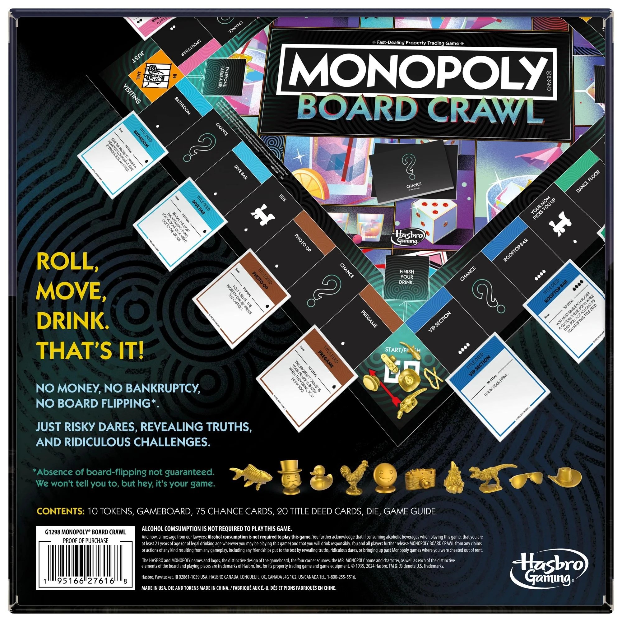 2 Hasbro Games Monopoly Board Crawl Game - Multi, 2 of 5