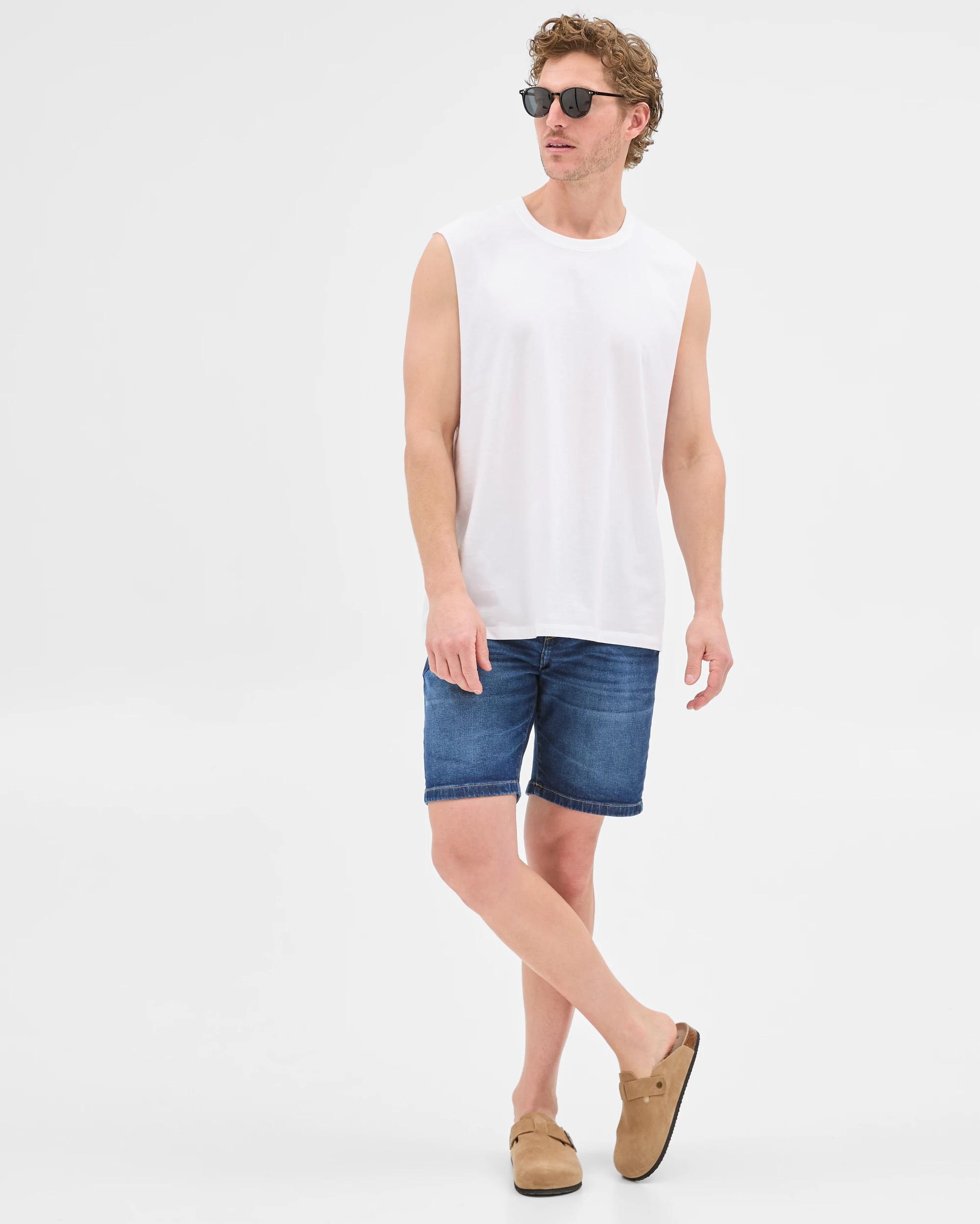 1 Target Australian Cotton Plain Tank Top WHITE, 1 of 5