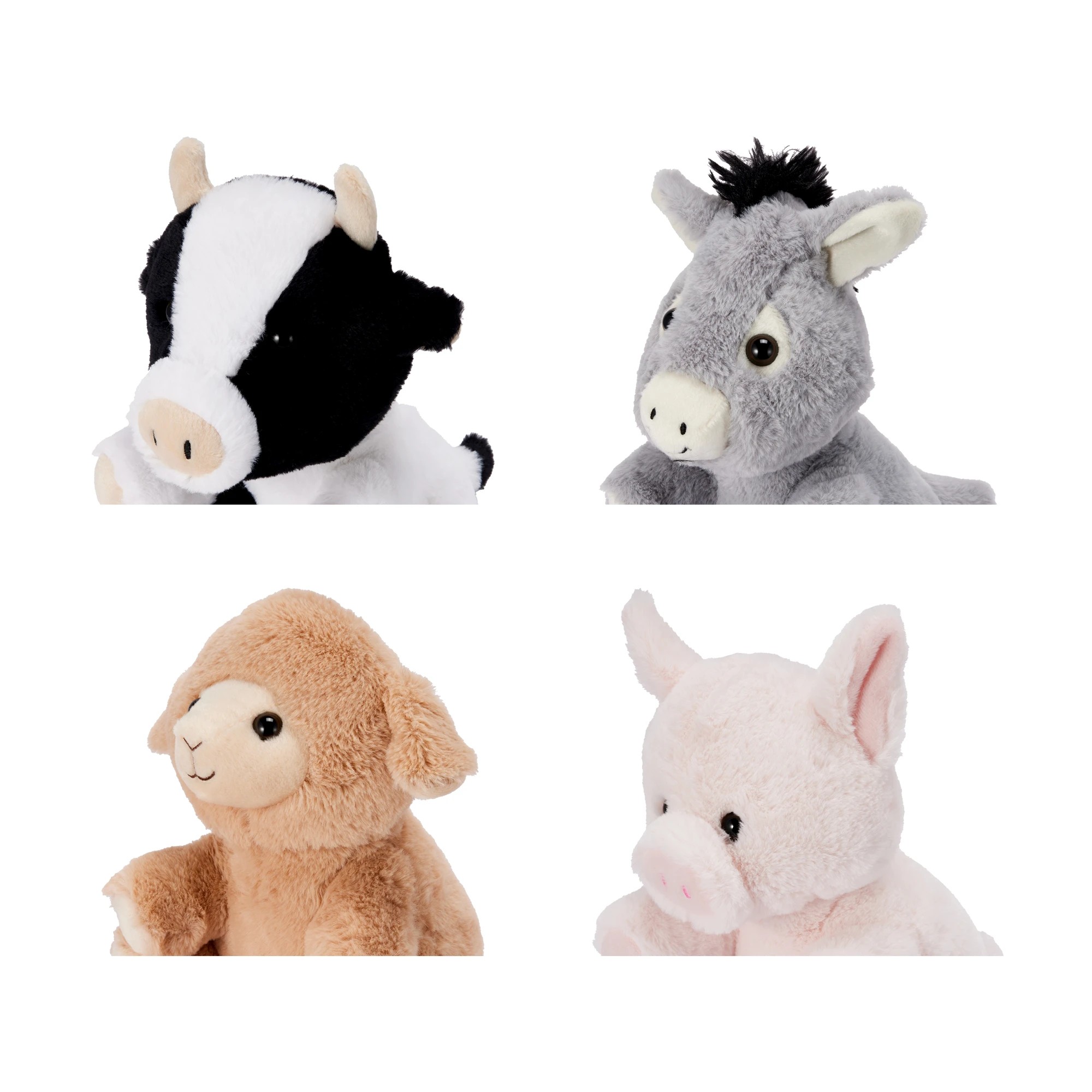 5 Soft Faux Fur Farm Animal - Assorted, 5 of 7