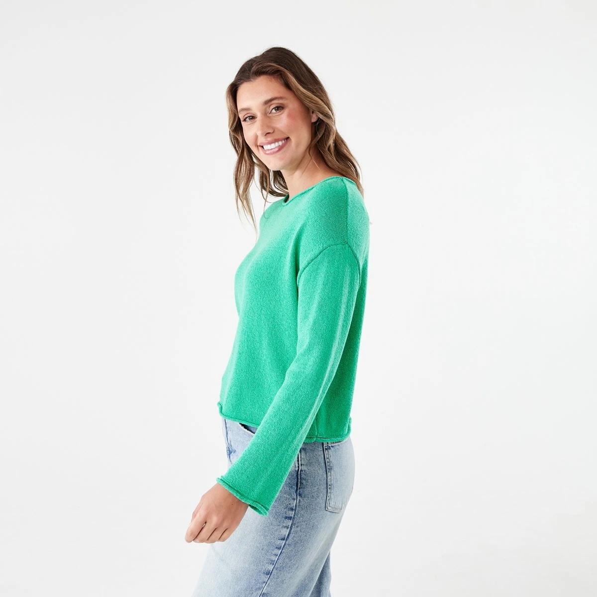2 Boat Neck Pullover SIMPLY GREEN, 2 of 5
