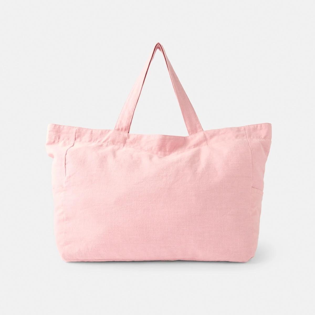 1 Oversized Tote Bag Pink Blush, 1 of 5