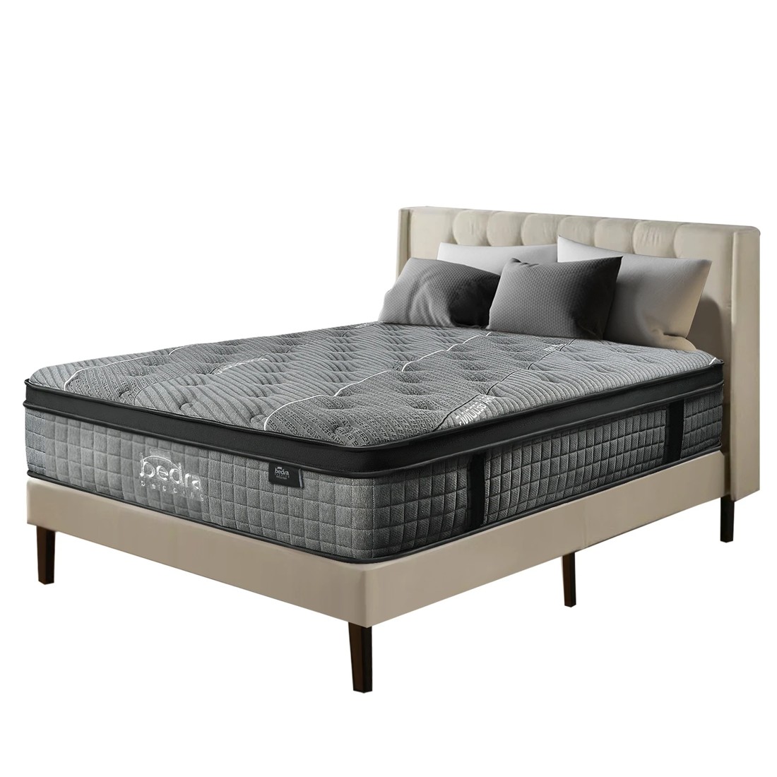 1 Bedra Bedding Mattress 7 Zone Euro Top Latex Pocket Spring 34cm Queen
 - Multi, 1 of 3