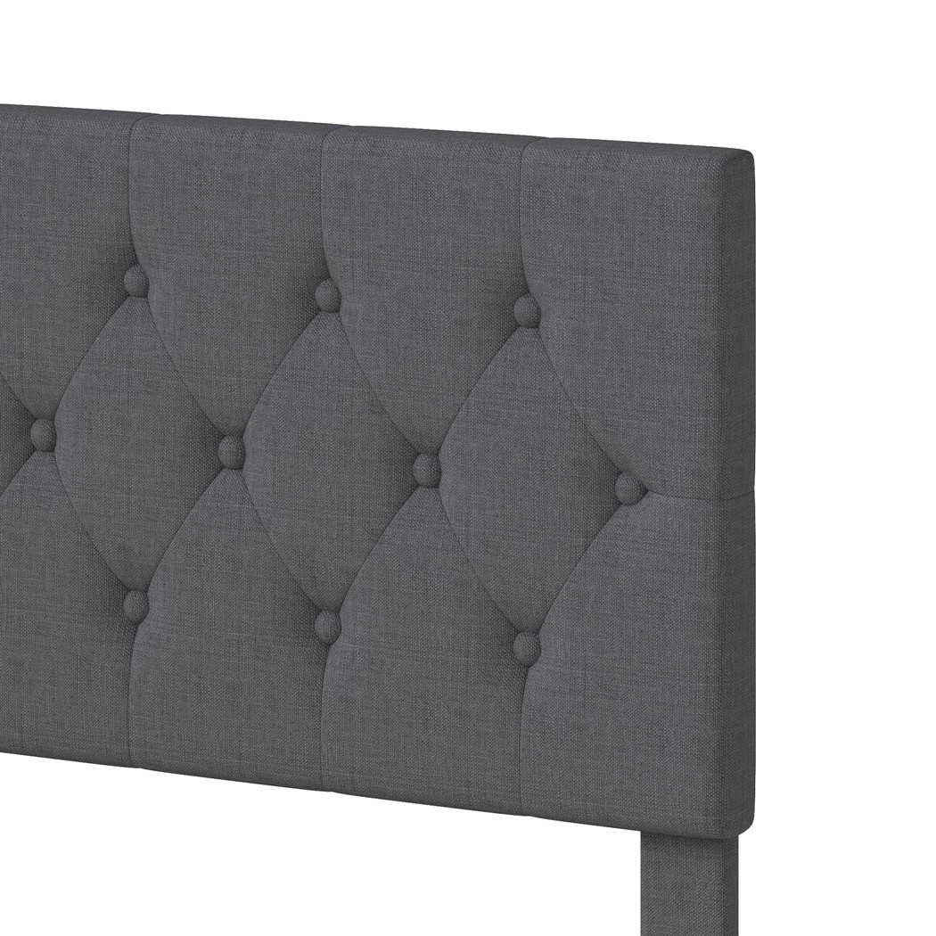 4 Levede Queen Size Bed Frame Upholstered, 4 of 8